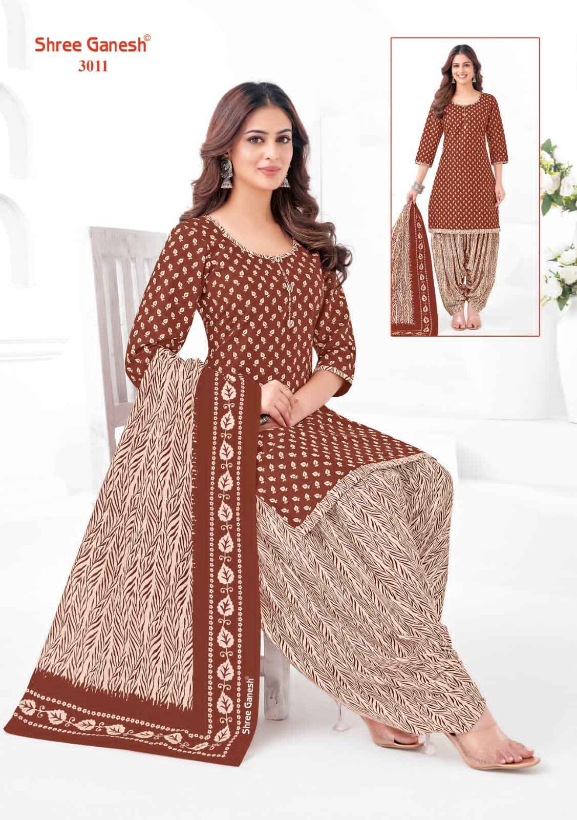 SHREE GANESH HANSIKA SPECIAL VOL-01 PURE COTTON PRINTED DRESS MATERIAL AT WHOLESALE PRICE