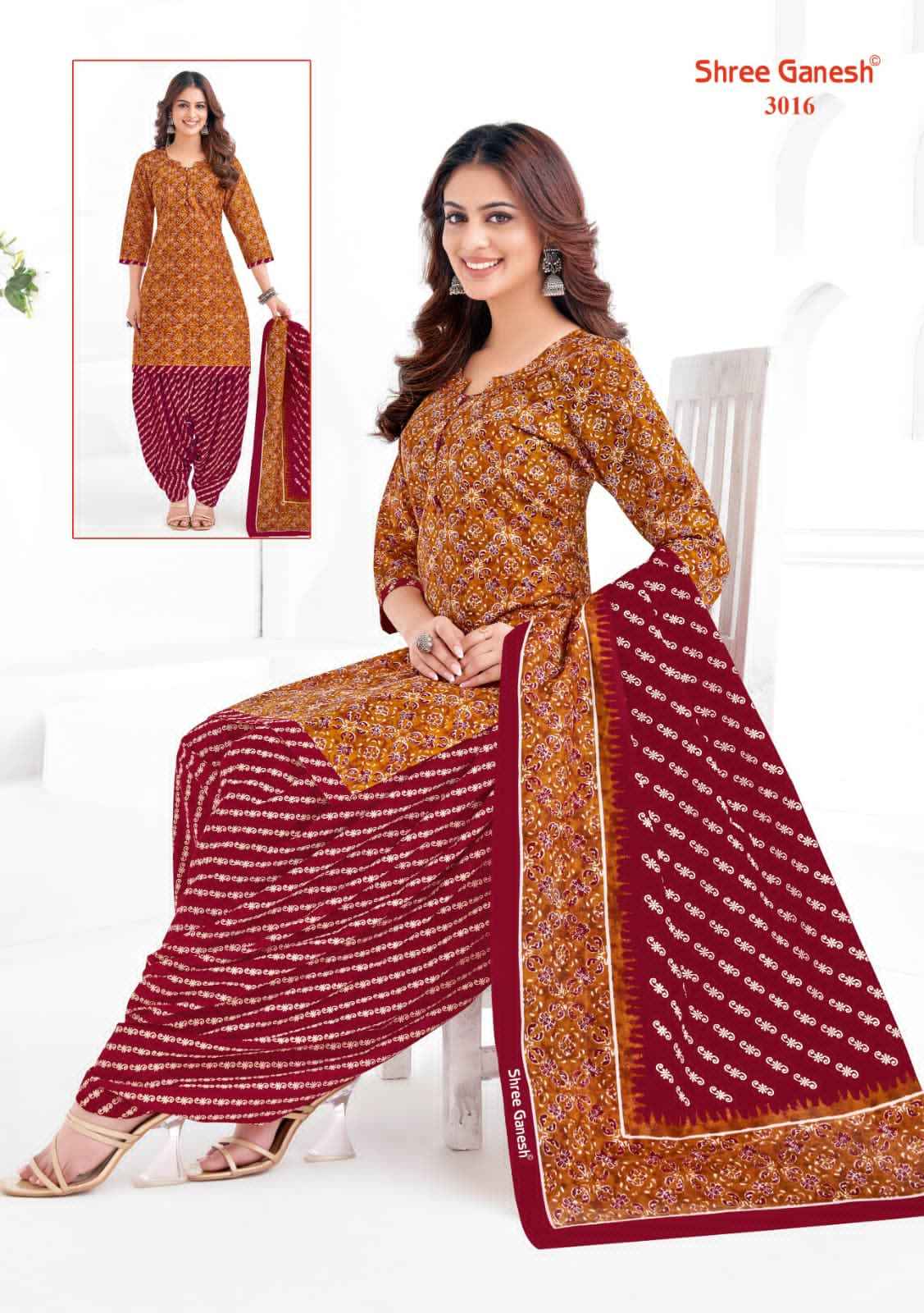 SHREE GANESH HANSIKA SPECIAL VOL-01 PURE COTTON PRINTED DRESS MATERIAL AT WHOLESALE PRICE