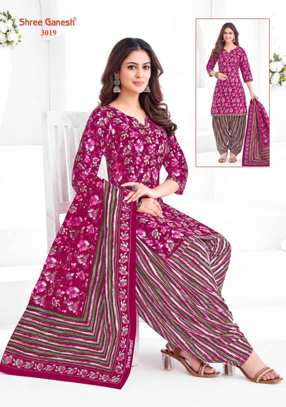 SHREE GANESH HANSIKA SPECIAL VOL-01 PURE COTTON PRINTED DRESS MATERIAL AT WHOLESALE PRICE