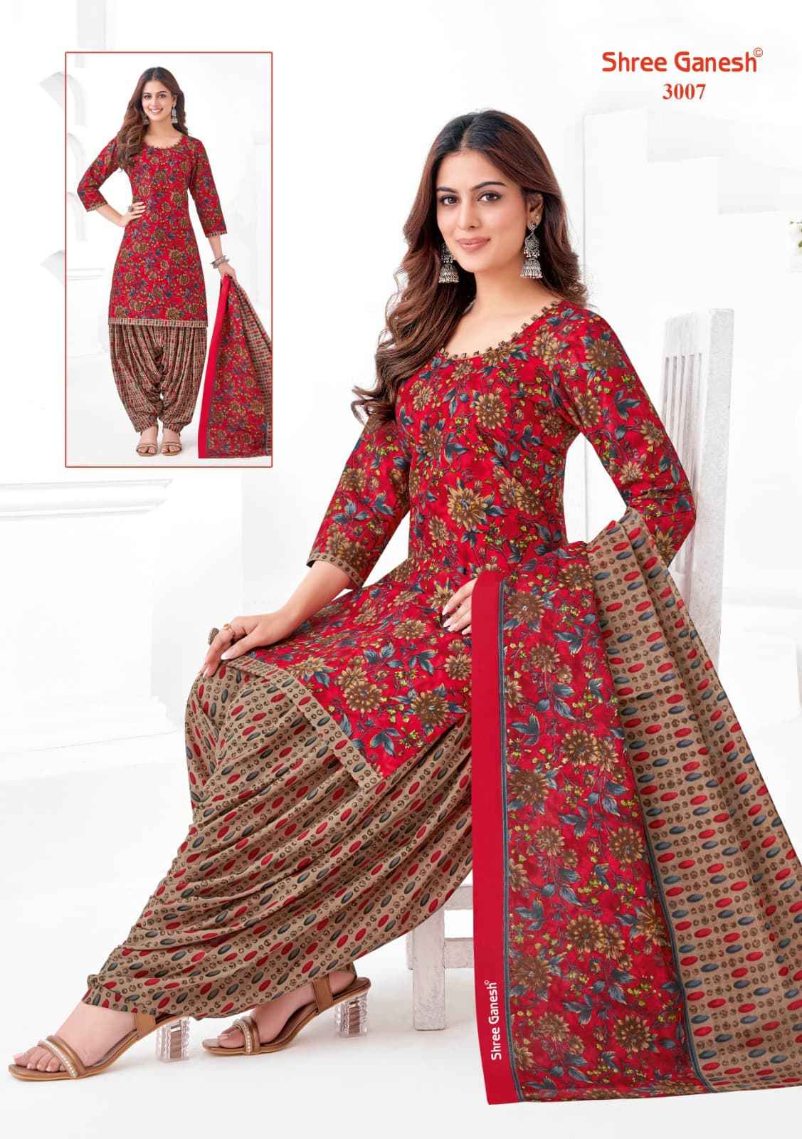 SHREE GANESH HANSIKA SPECIAL VOL-01 PURE COTTON PRINTED DRESS MATERIAL AT WHOLESALE PRICE