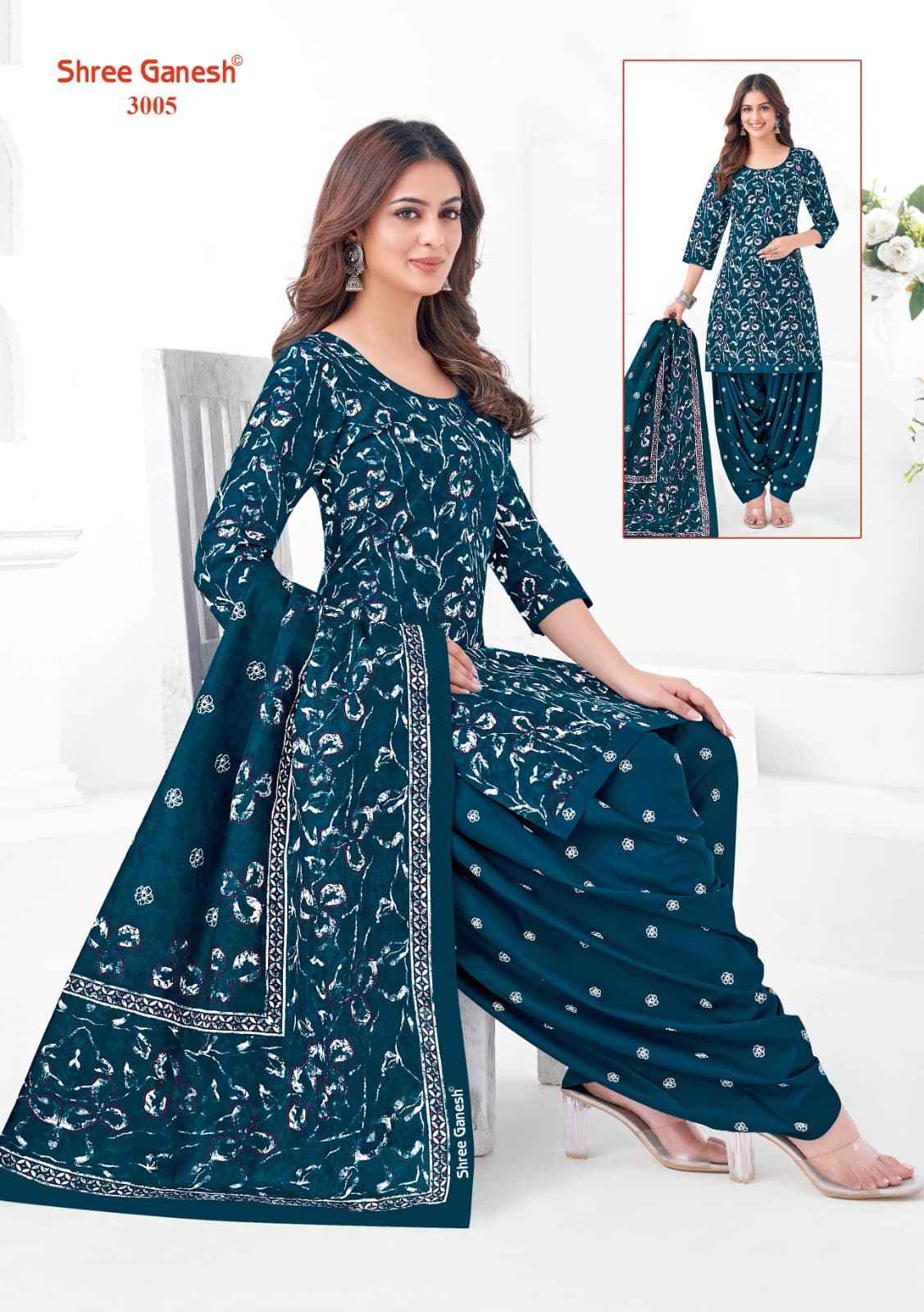 SHREE GANESH HANSIKA SPECIAL VOL-01 PURE COTTON PRINTED DRESS MATERIAL AT WHOLESALE PRICE