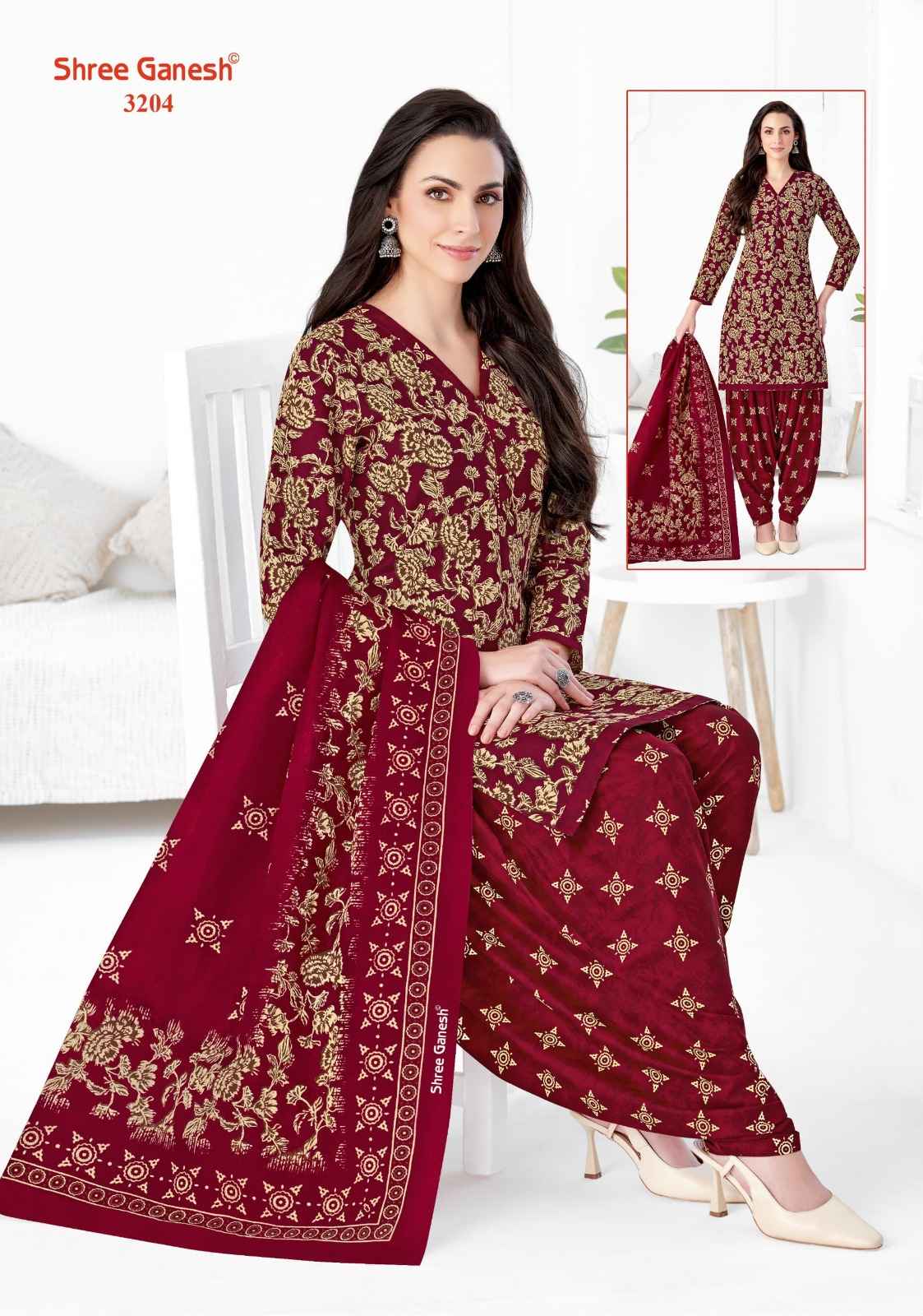SHREE GANESH HANSIKA VOL-02 PURE COTTON PRINTED DRESS MATERIAL AT WHOLESALE PRICE