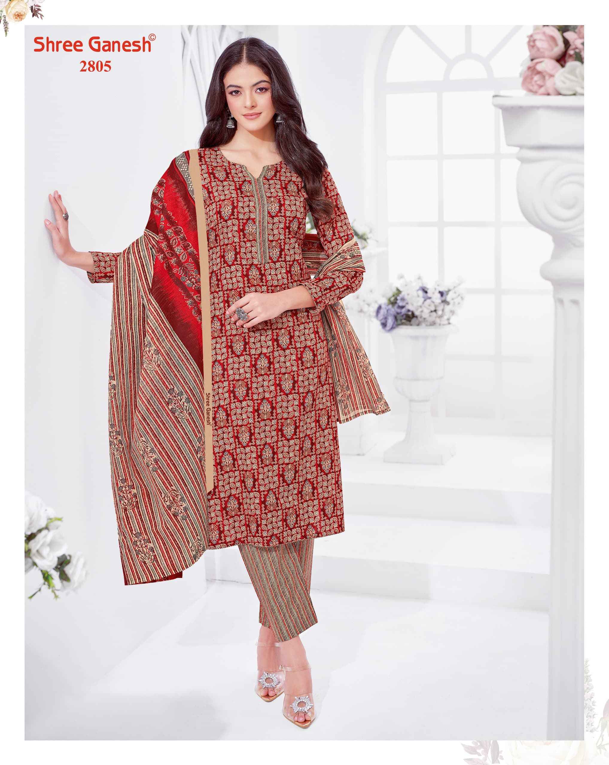 SHREE GANESH SAMAIYRA VOL-18 PURE COTTON DRESS MATERIAL AT WHOLESALE PRICE