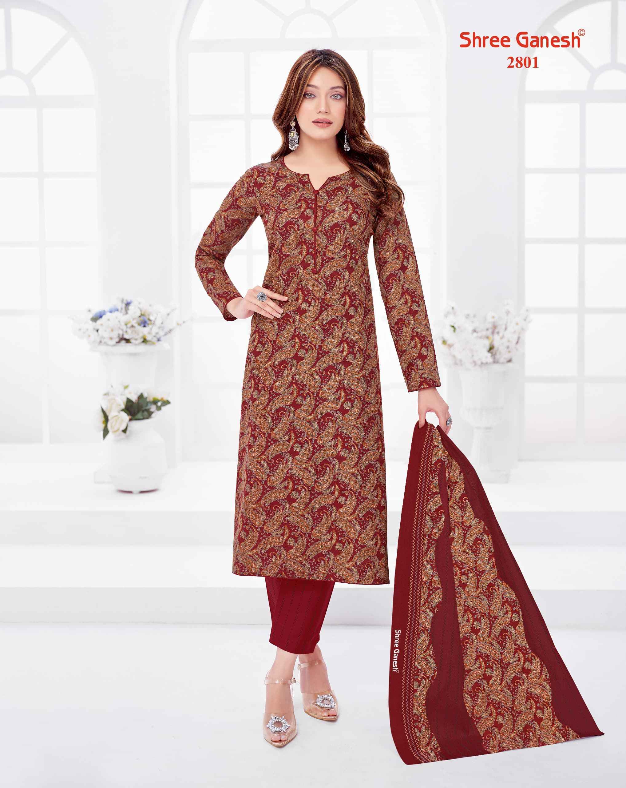 SHREE GANESH SAMAIYRA VOL-18 PURE COTTON DRESS MATERIAL AT WHOLESALE PRICE