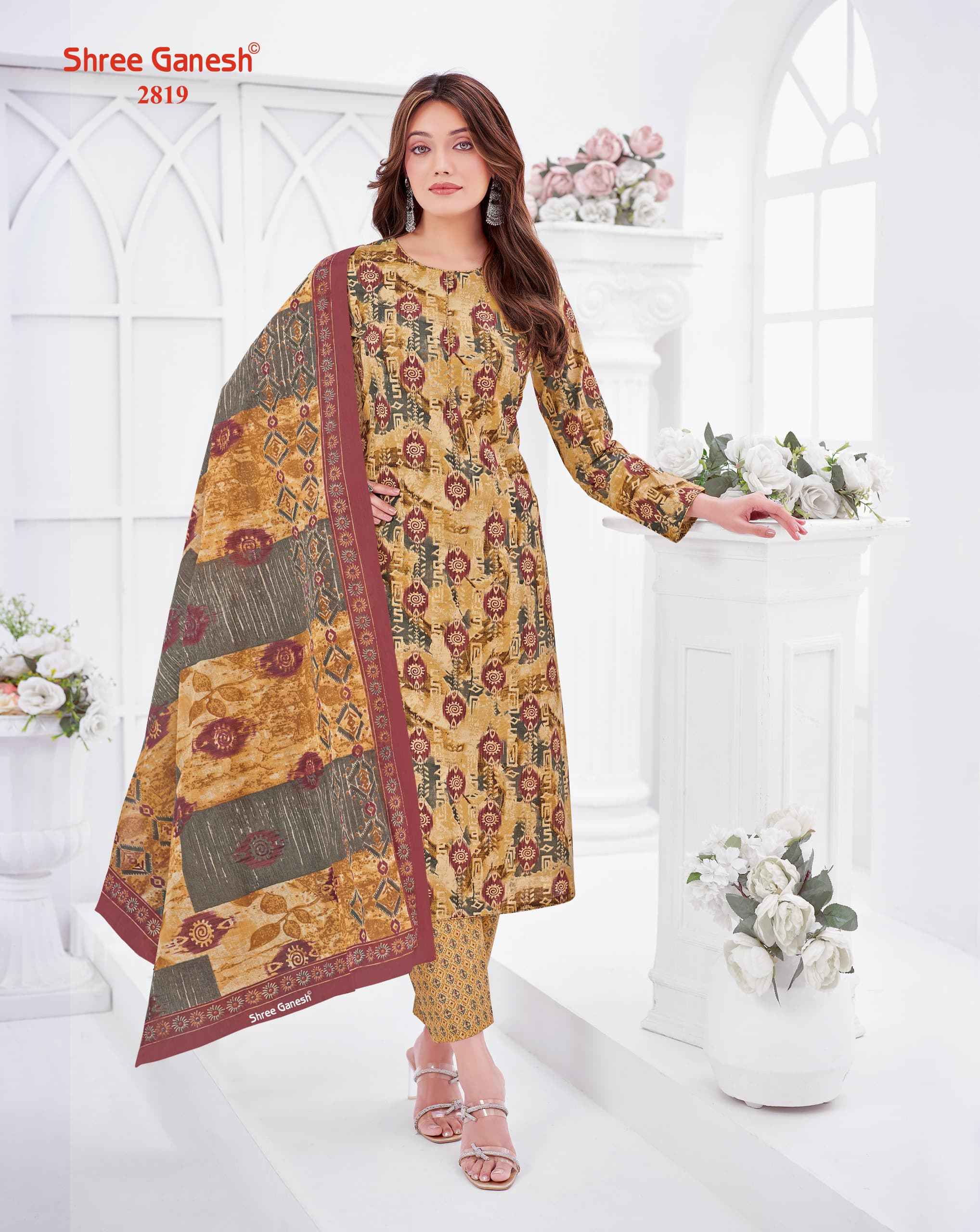 SHREE GANESH SAMAIYRA VOL-18 PURE COTTON DRESS MATERIAL AT WHOLESALE PRICE