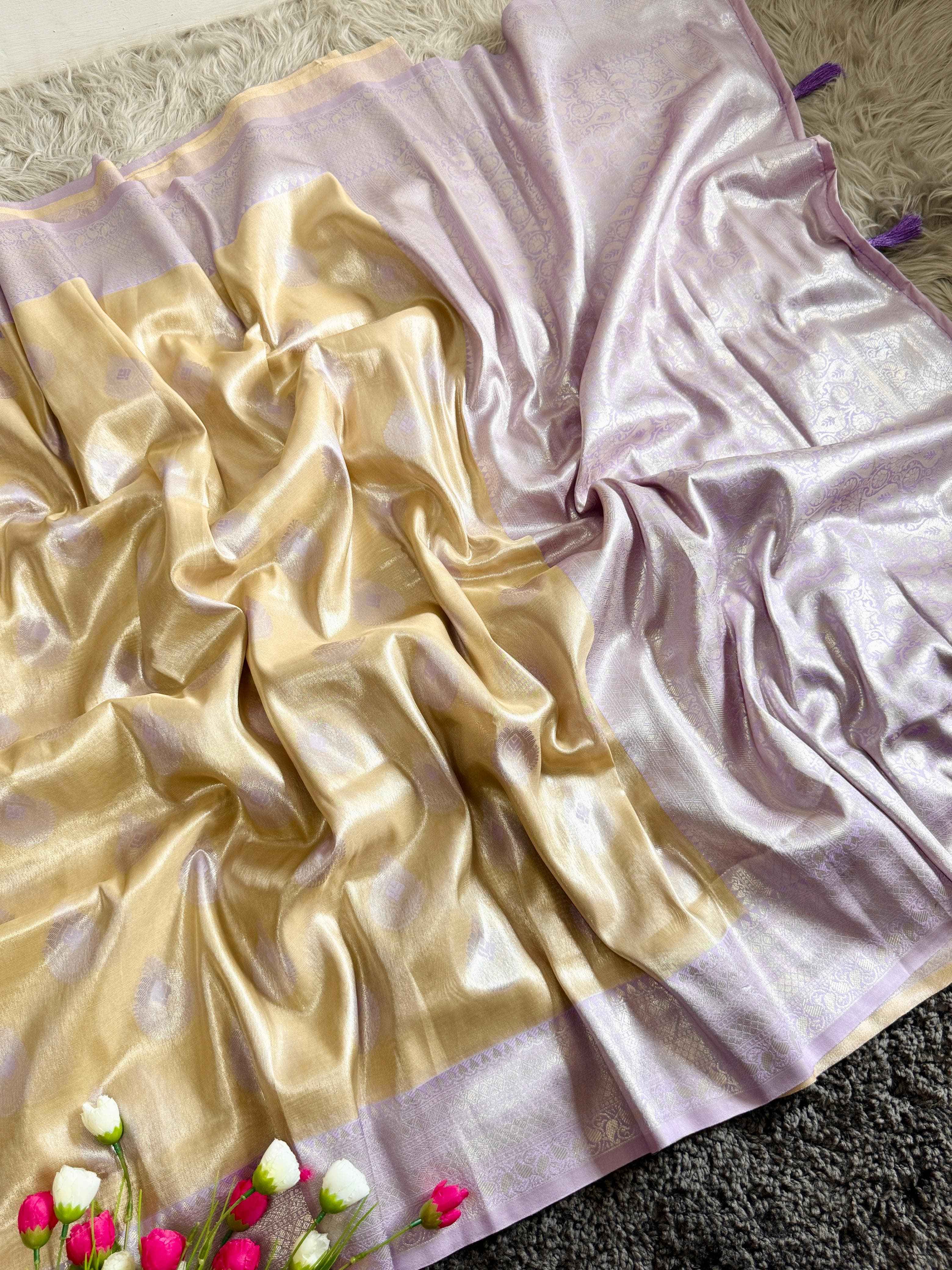 SOFT BANARASI HANDLOOM TISSUE SILK SAREES AT WHOLESALE PRICE
