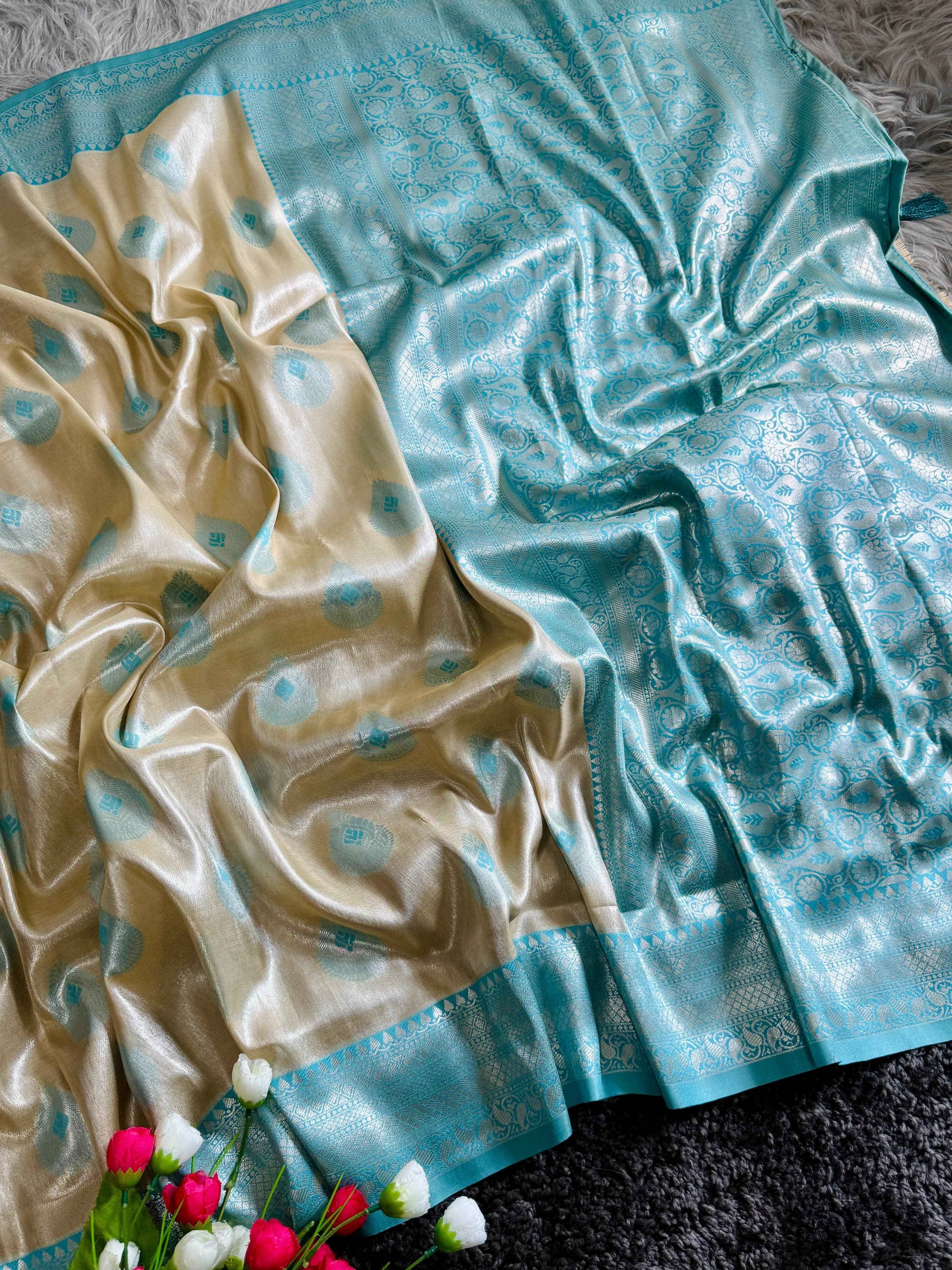 SOFT BANARASI HANDLOOM TISSUE SILK SAREES AT WHOLESALE PRICE