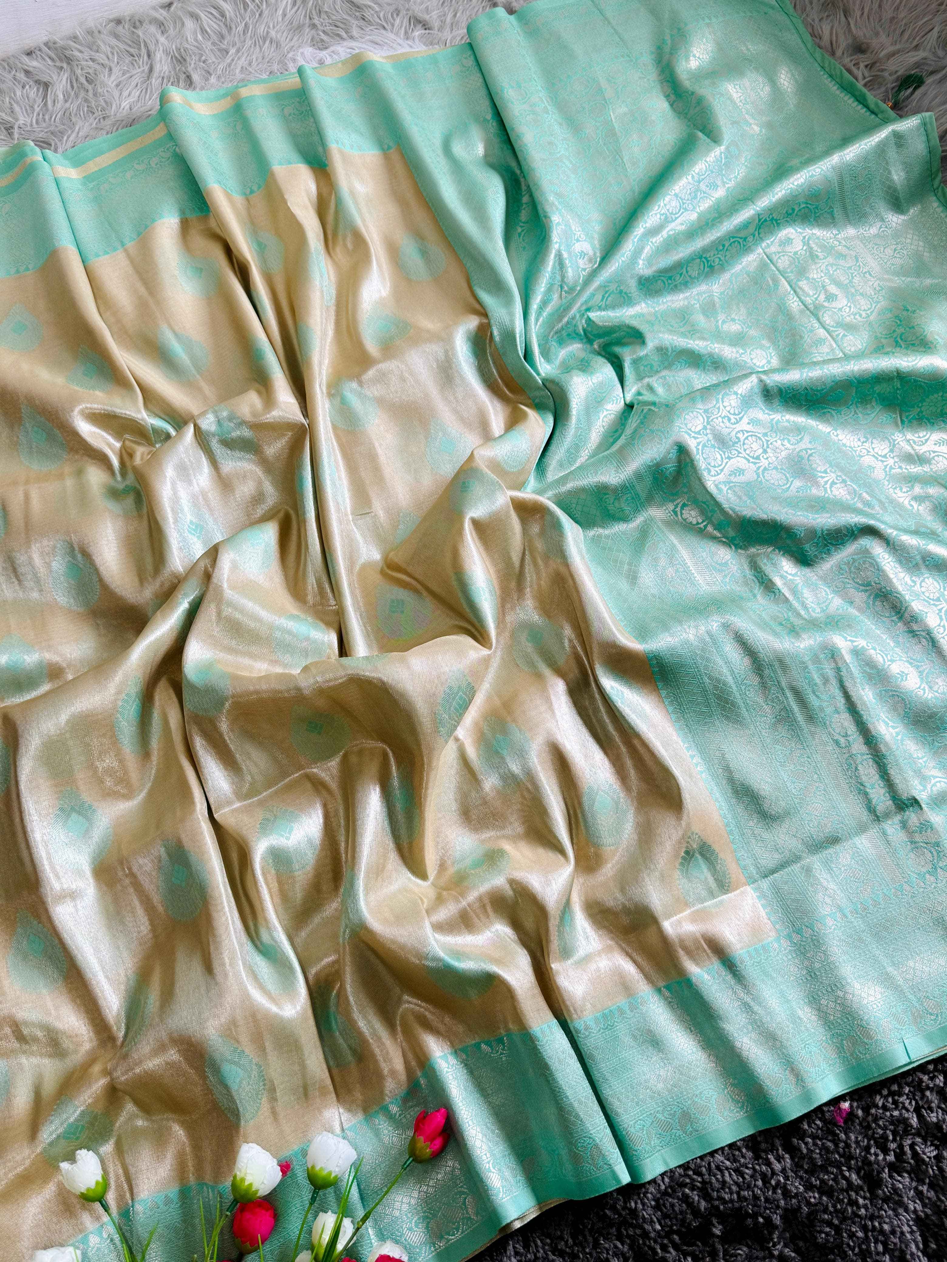 SOFT BANARASI HANDLOOM TISSUE SILK SAREES AT WHOLESALE PRICE
