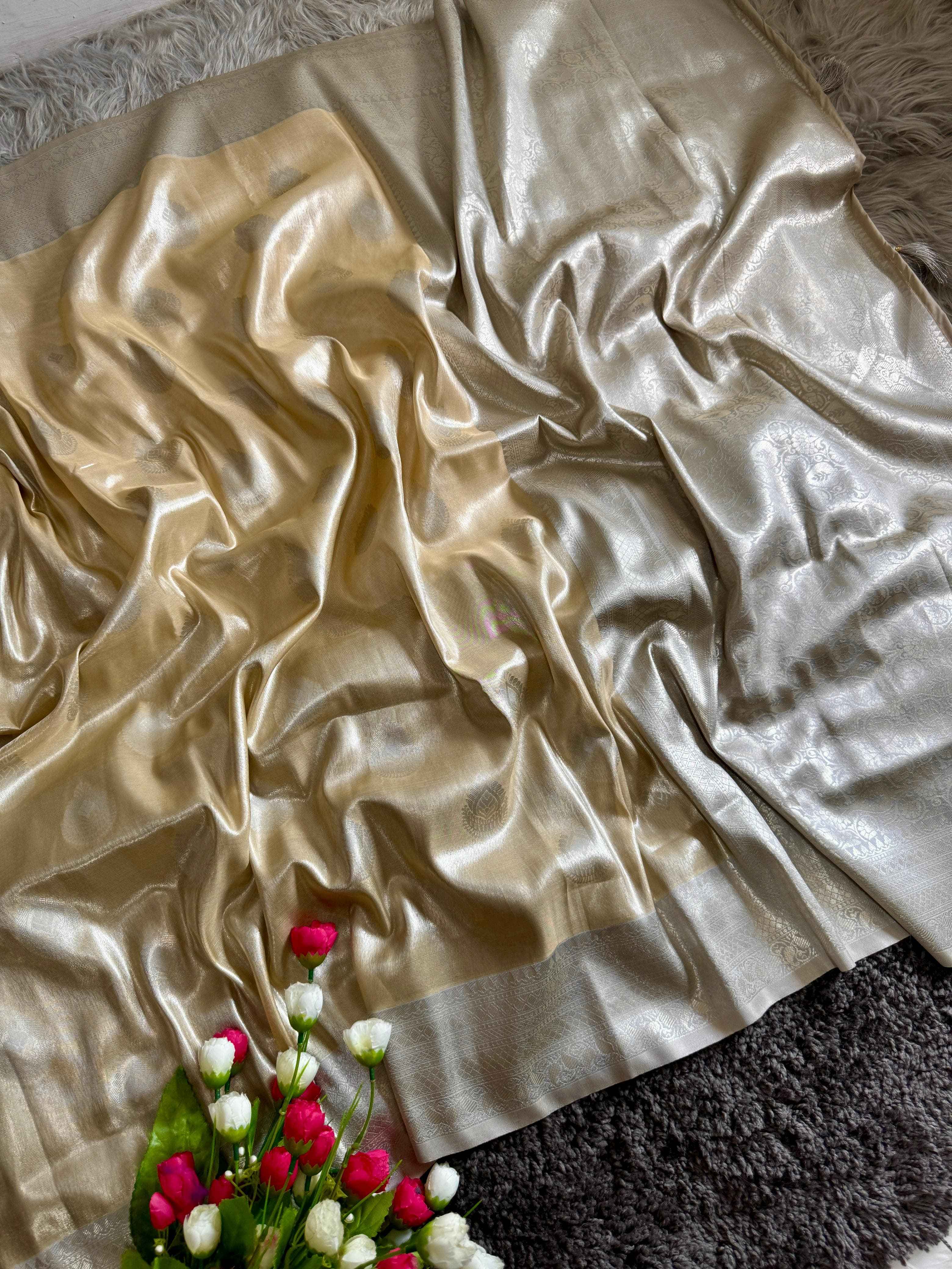 SOFT BANARASI HANDLOOM TISSUE SILK SAREES AT WHOLESALE PRICE
