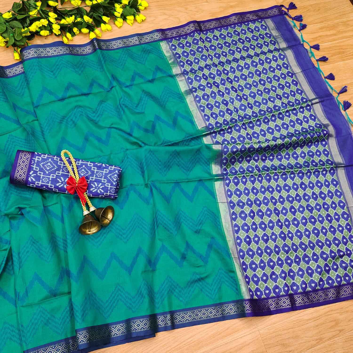 SOFT DESI TUSSAR SILK LAHERIYA ZARI WOVEN SAREE AT WHOLESALE PRICE