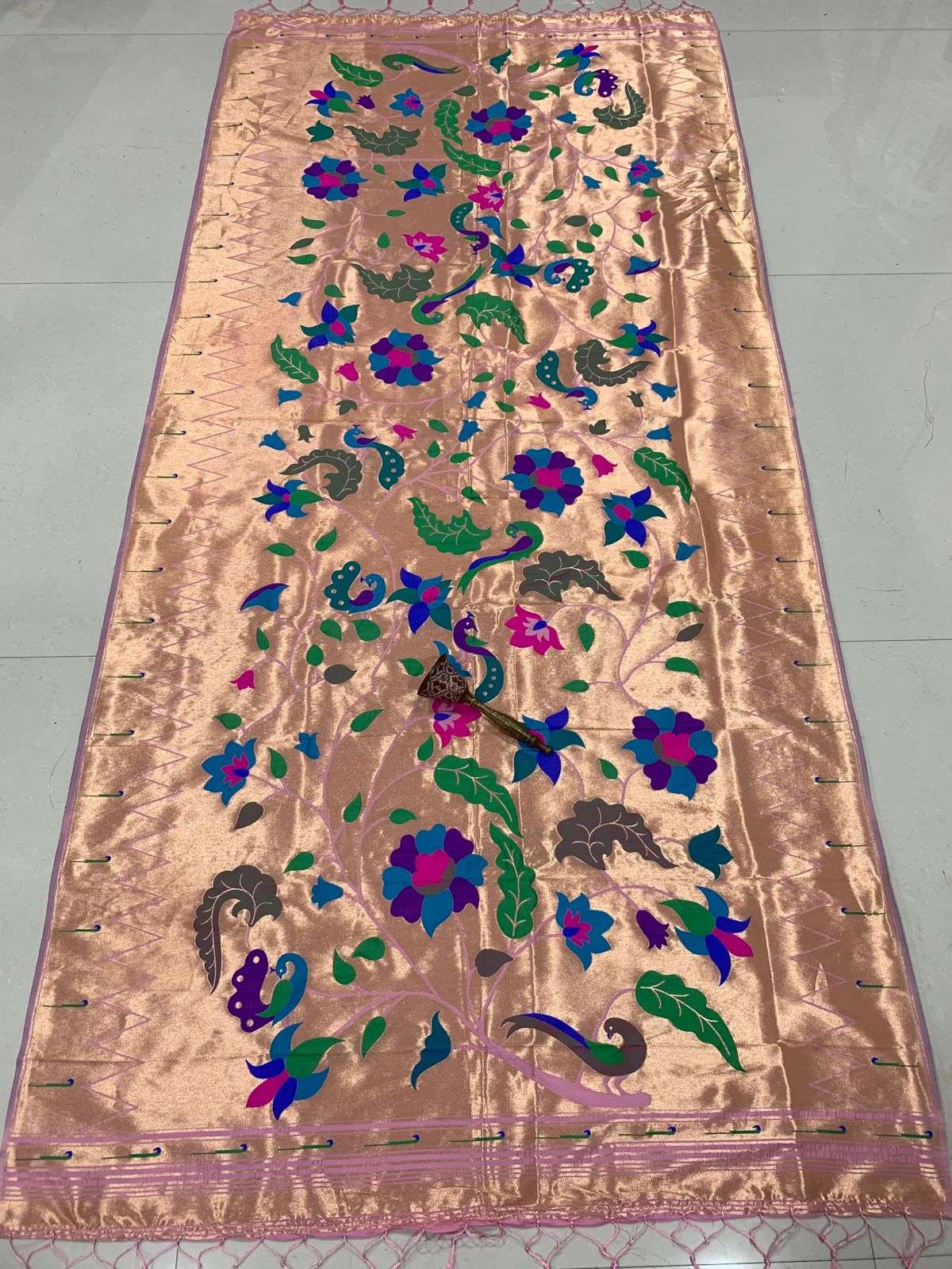 SOFT JARI AND SILK PAITHANI DESIGN DUPATTA AT WHOLESALE PRICE