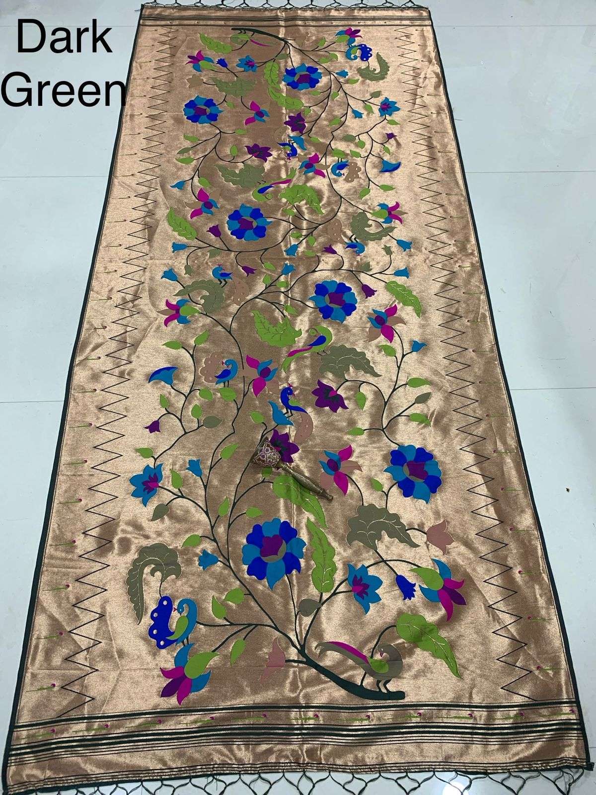 SOFT JARI AND SILK PAITHANI DESIGN DUPATTA AT WHOLESALE PRICE