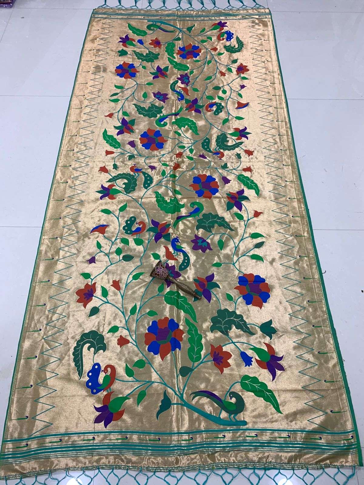 SOFT JARI AND SILK PAITHANI DESIGN DUPATTA AT WHOLESALE PRICE