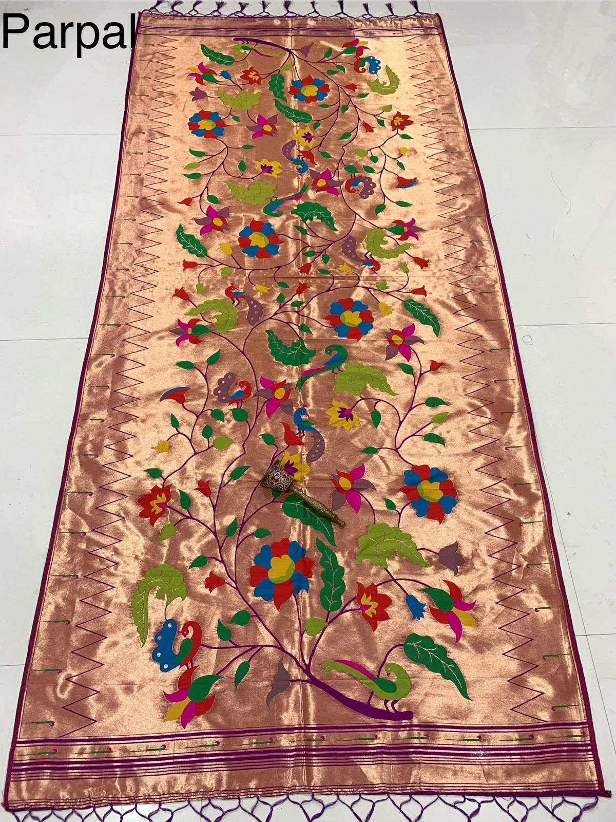 SOFT JARI AND SILK PAITHANI DESIGN DUPATTA AT WHOLESALE PRICE