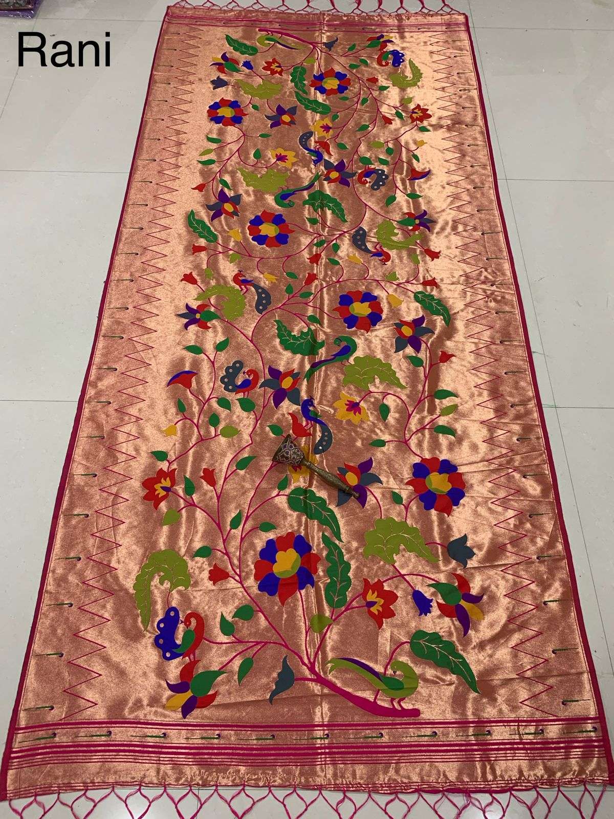 SOFT JARI AND SILK PAITHANI DESIGN DUPATTA AT WHOLESALE PRICE