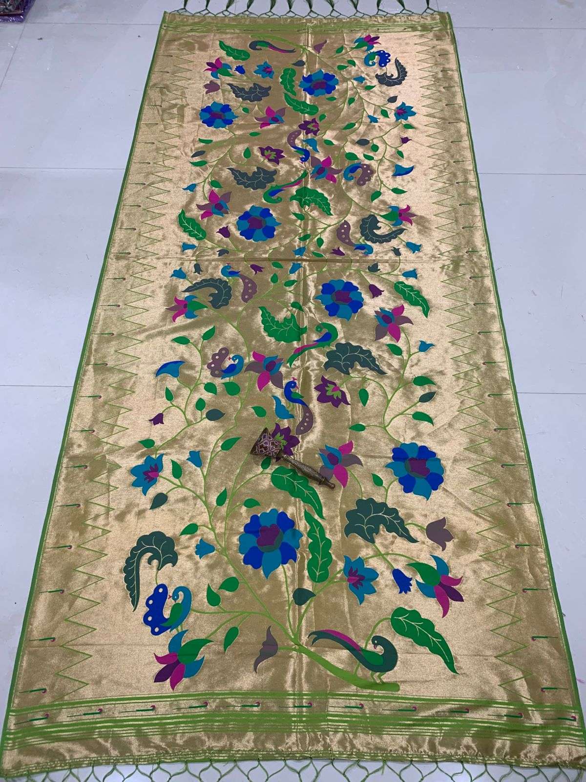 SOFT JARI AND SILK PAITHANI DESIGN DUPATTA AT WHOLESALE PRICE