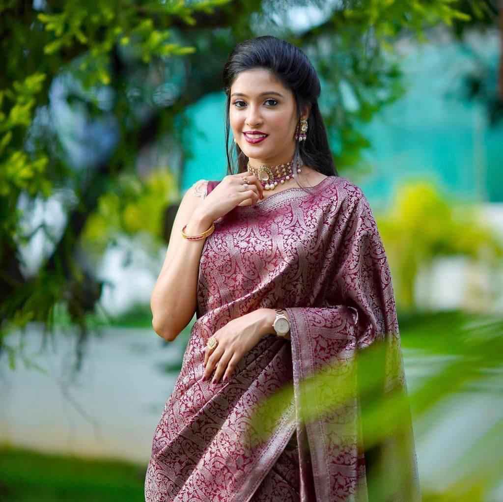 SOFT SILK RICH PALLU AND JACQUARD WORK SAREE CODE 125 AT WHOLESALE PRICE