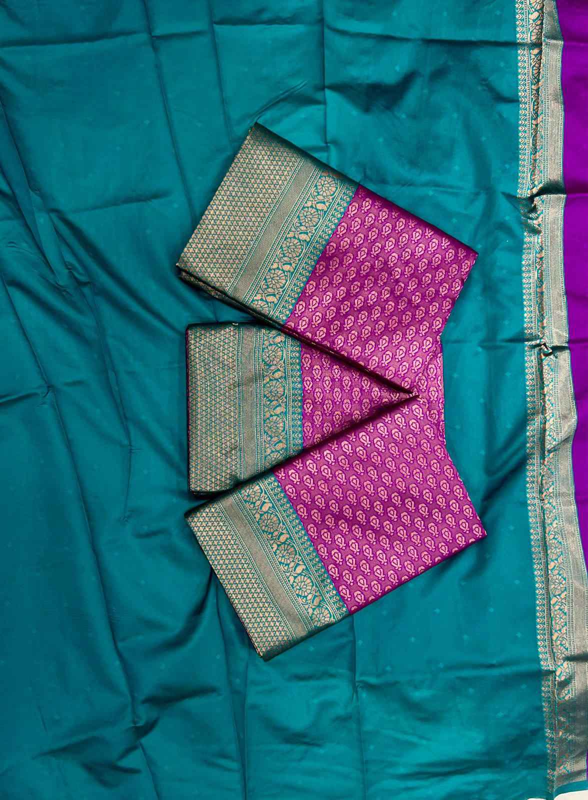 SOFT LICHI SILK RICH PALLU AND JACQUARD WORK SAREE CODE 207 AT WHOLESALE PRICE