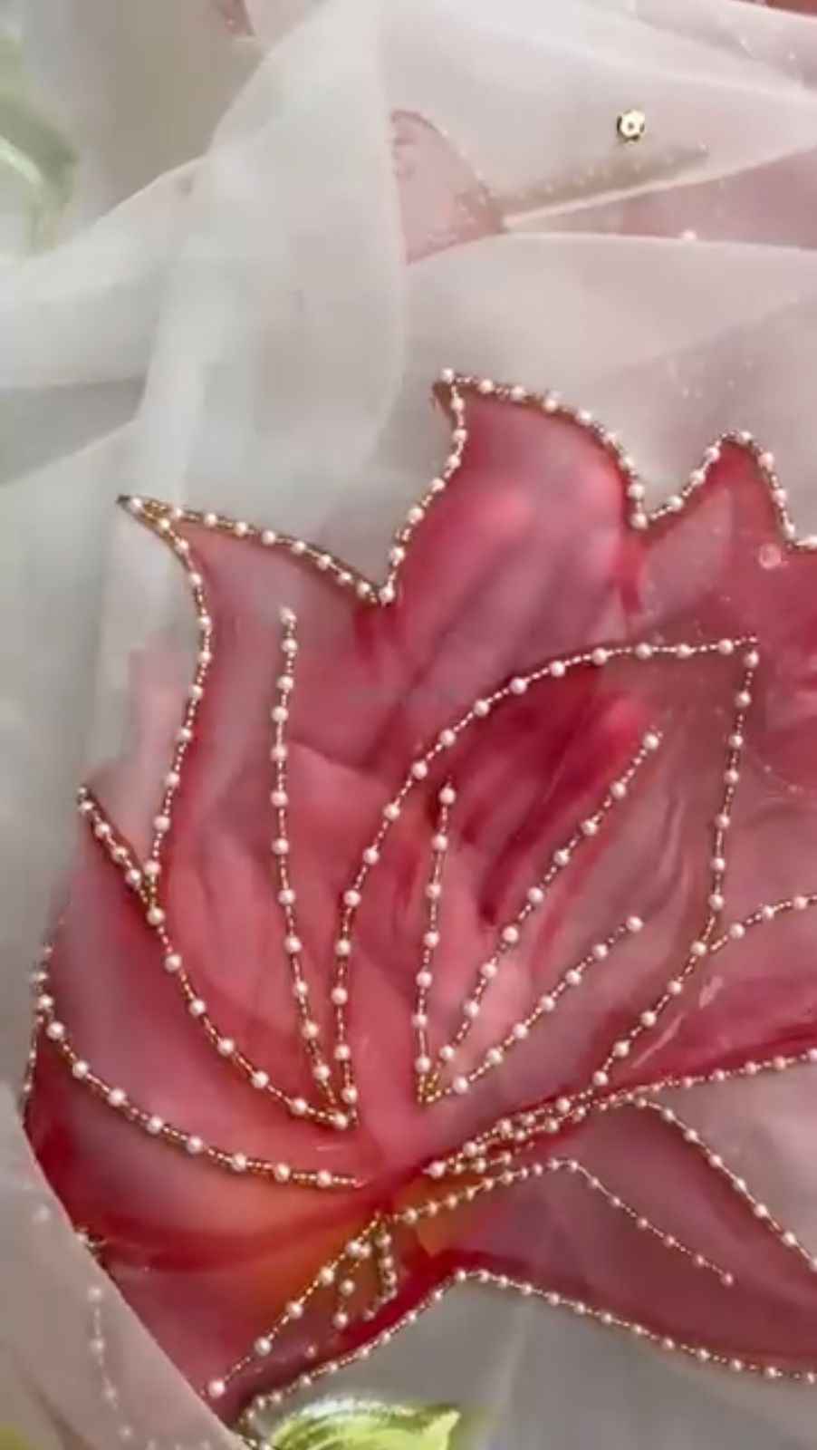 SOFT ORGANZA PRINT COVER WITH HANDWORK SAREE AT WHOLESALE PRICE