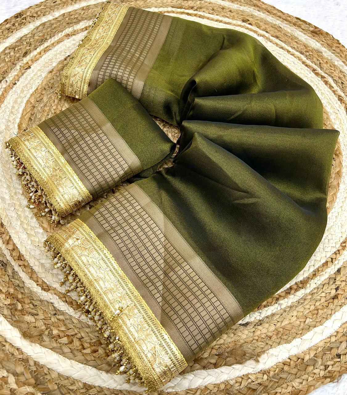 SOFT ORGANZA SILK WITH HANDLOOM WEAVING SAREE AT WHOLESALE PRICE