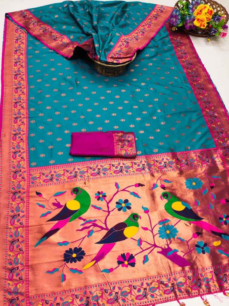 SOFT PETHANI ZARI WEAWING SILK SAREE AT WHOLESALE PRICE