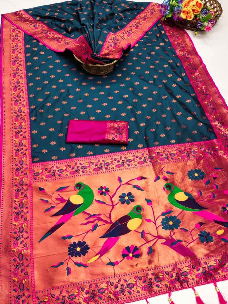 SOFT PETHANI ZARI WEAWING SILK SAREE AT WHOLESALE PRICE