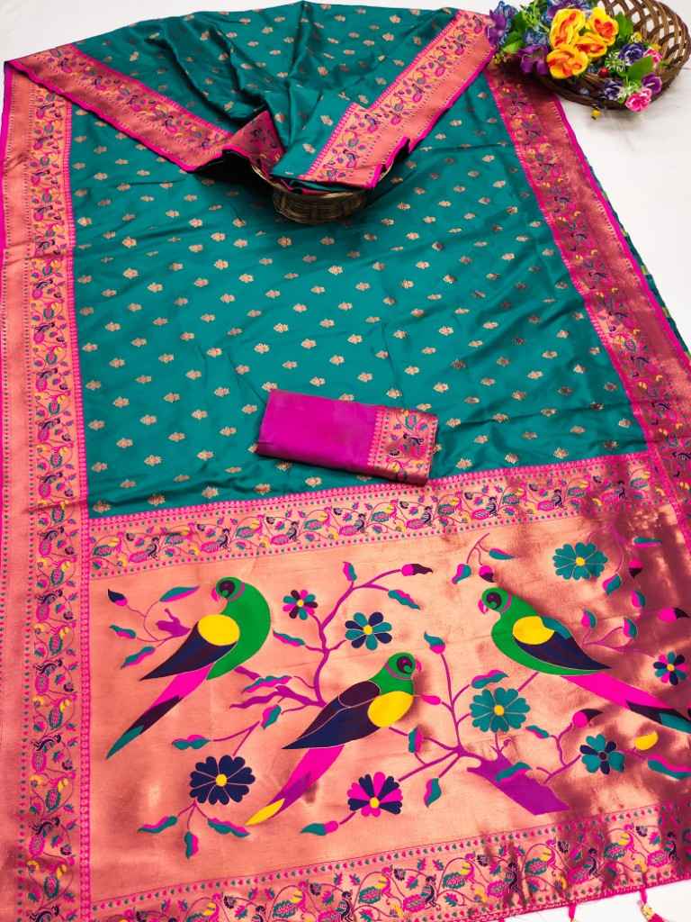 SOFT PETHANI ZARI WEAWING SILK SAREE AT WHOLESALE PRICE