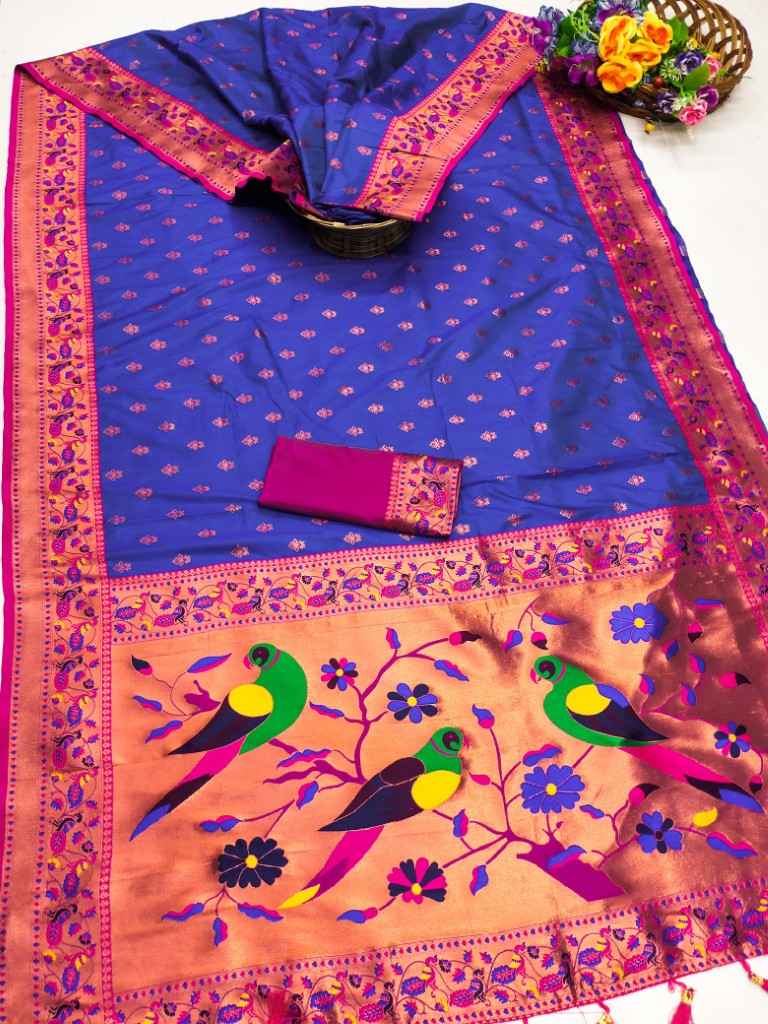 SOFT PETHANI ZARI WEAWING SILK SAREE AT WHOLESALE PRICE