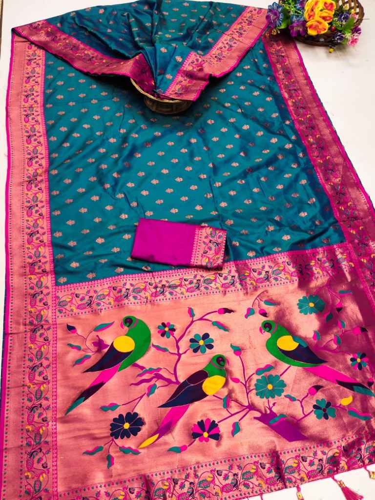 SOFT PETHANI ZARI WEAWING SILK SAREE AT WHOLESALE PRICE