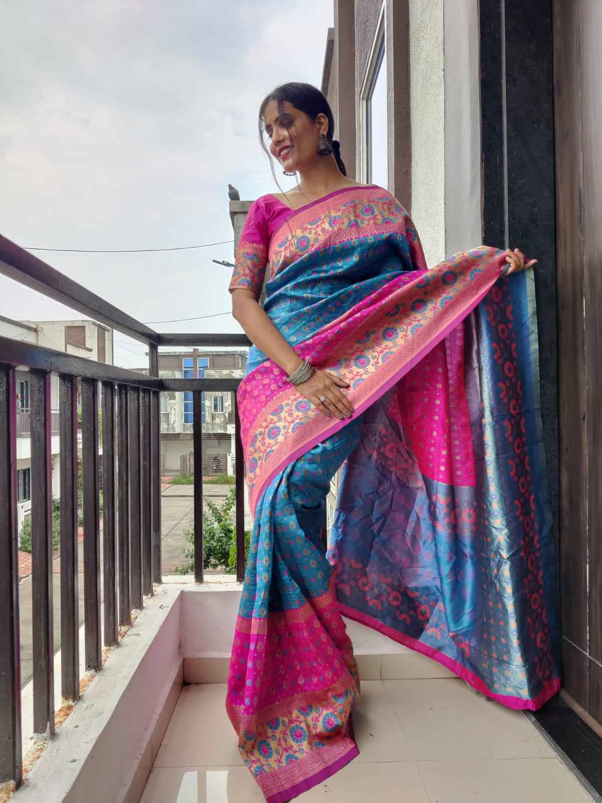 SOFT SILK JACQUARD WORK WITH RICH PALLU SAREE CODE 108 AT WHOLESALE PRICE