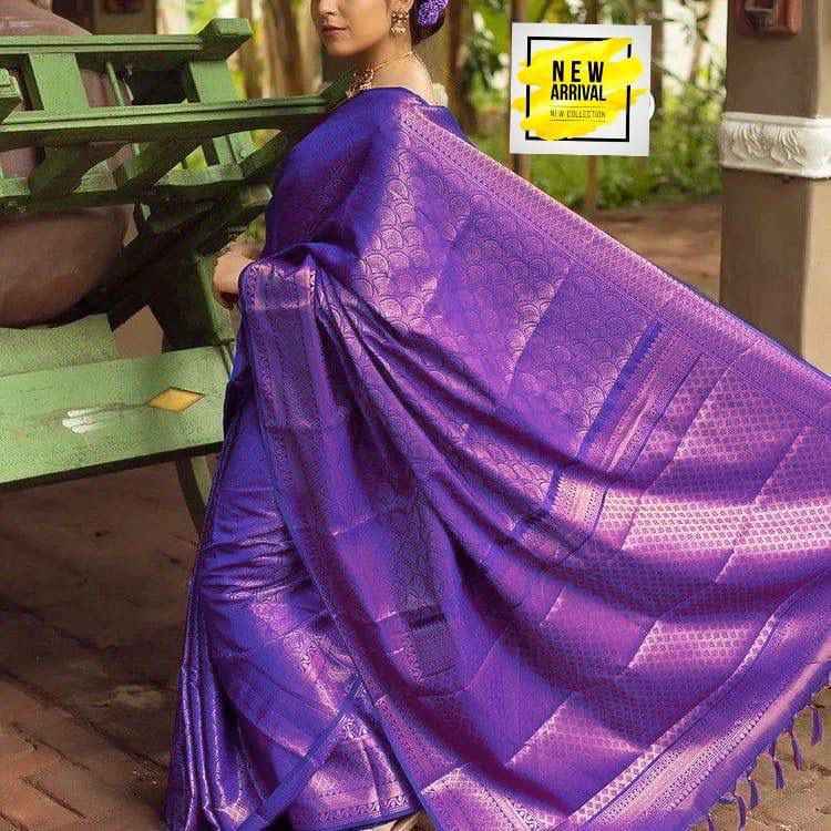 SOFT SILK JACQUARD WORK WITH RICH PALLU SAREE CODE 144 AT WHOLESALE PRICE