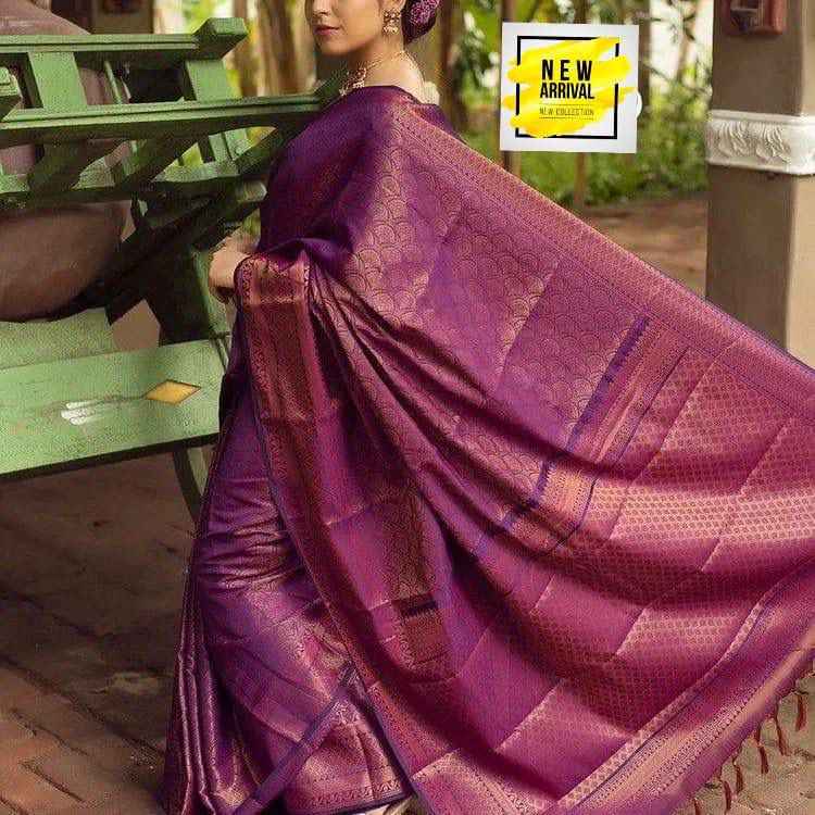 SOFT SILK JACQUARD WORK WITH RICH PALLU SAREE CODE 144 AT WHOLESALE PRICE
