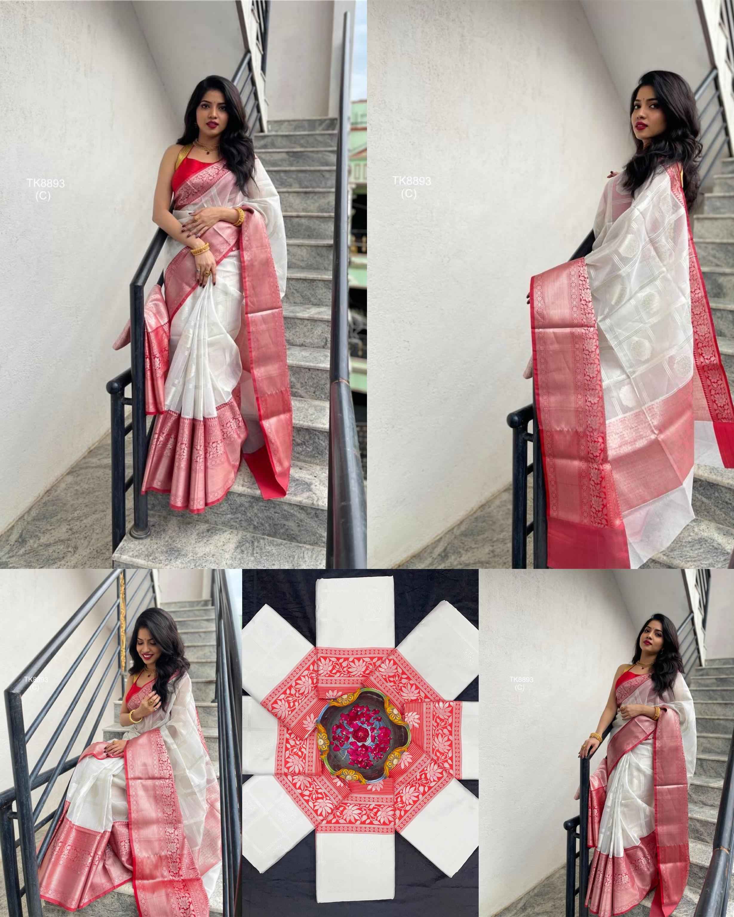 SOFT SILK JACQUARD WORK WITH RICH PALLU SAREE CODE 148 AT WHOLESALE PRICE