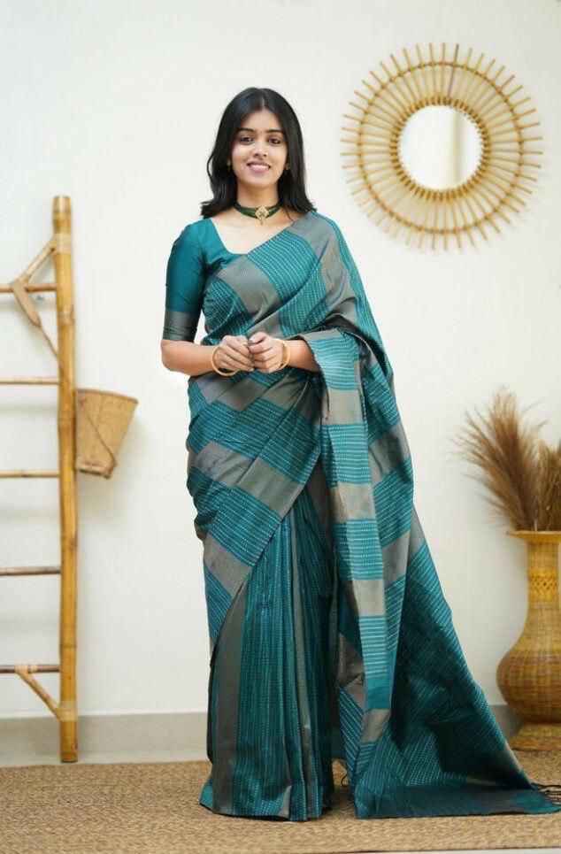 SOFT SILK JACQUARD WORK WITH RICH PALLU SAREE CODE 152 AT WHOLESALE PRICE