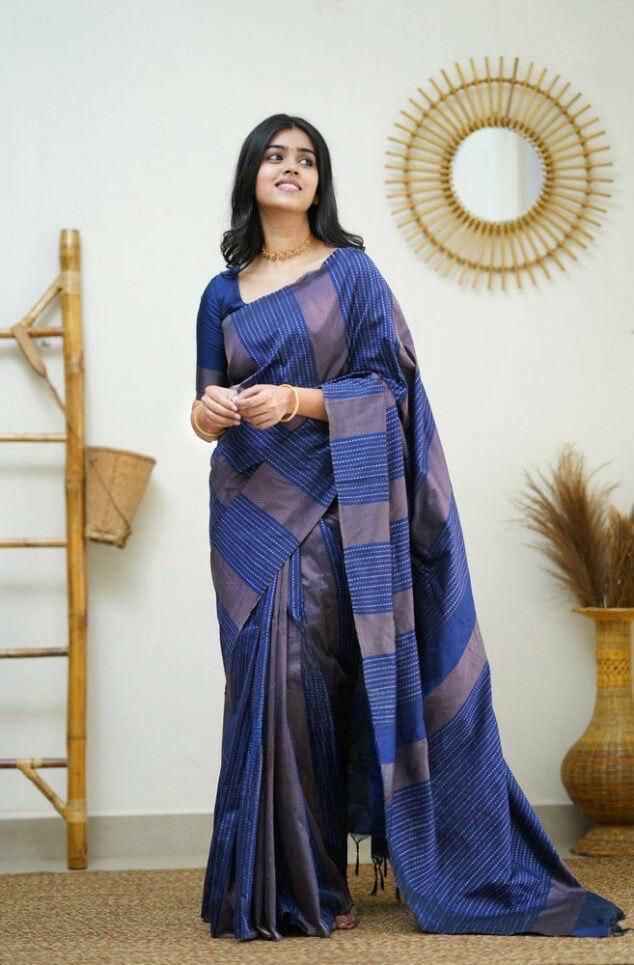 SOFT SILK JACQUARD WORK WITH RICH PALLU SAREE CODE 152 AT WHOLESALE PRICE