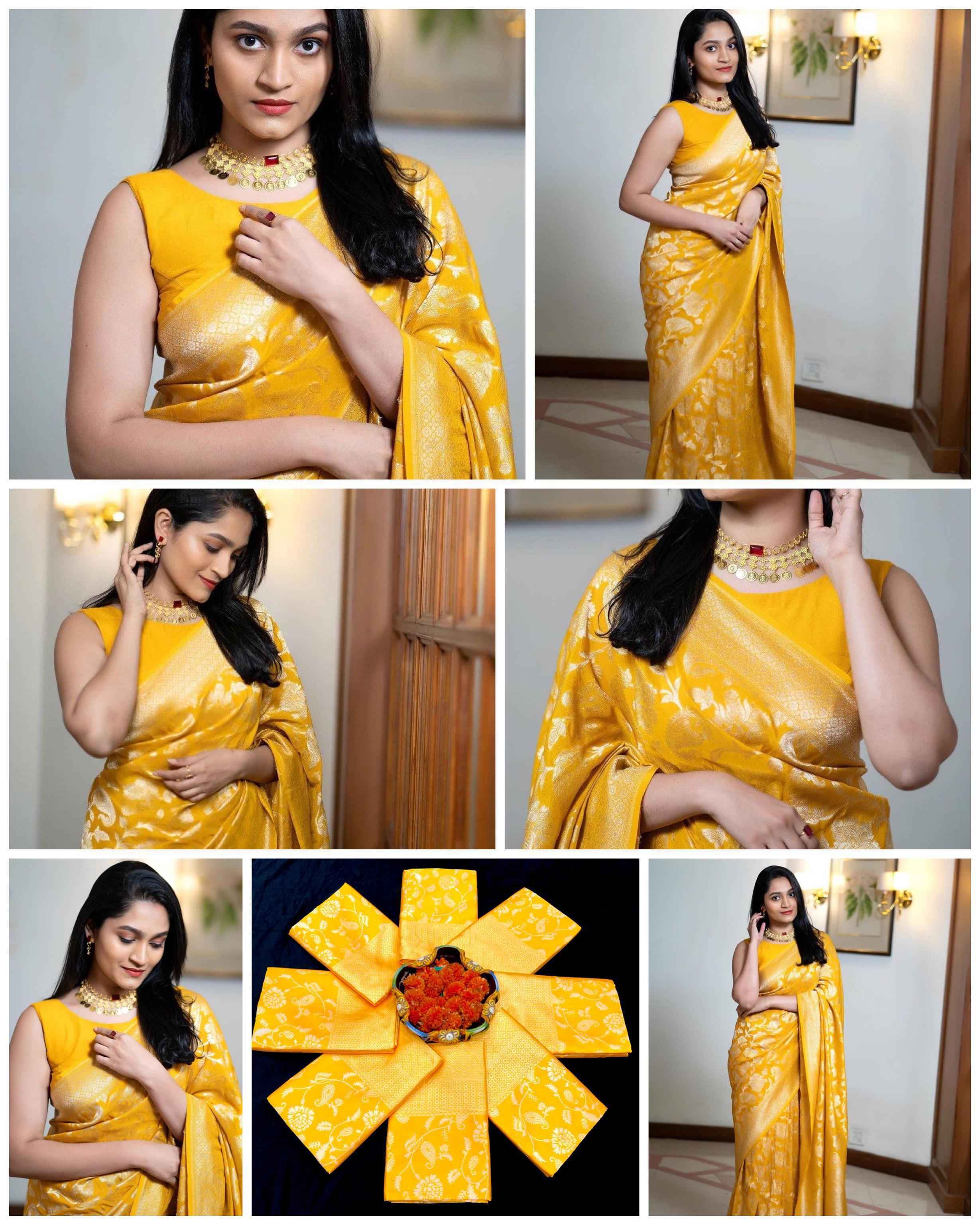 SOFT SILK JACQUARD WORK WITH RICH PALLU SAREE CODE 5076 AT WHOLESALE PRICE