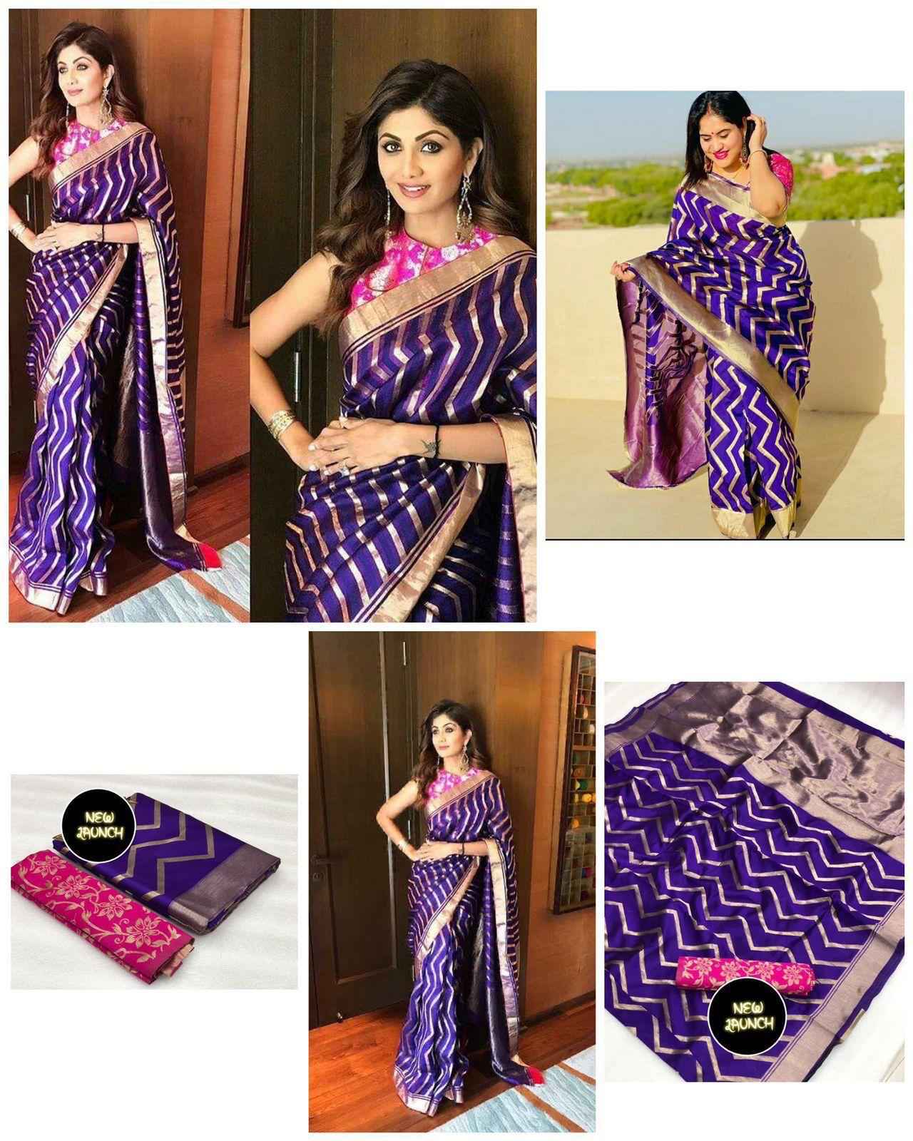 SOFT SILK JACQUARD WORK WITH RICH PALLU SAREE1 AT WHOLESALE PRICE