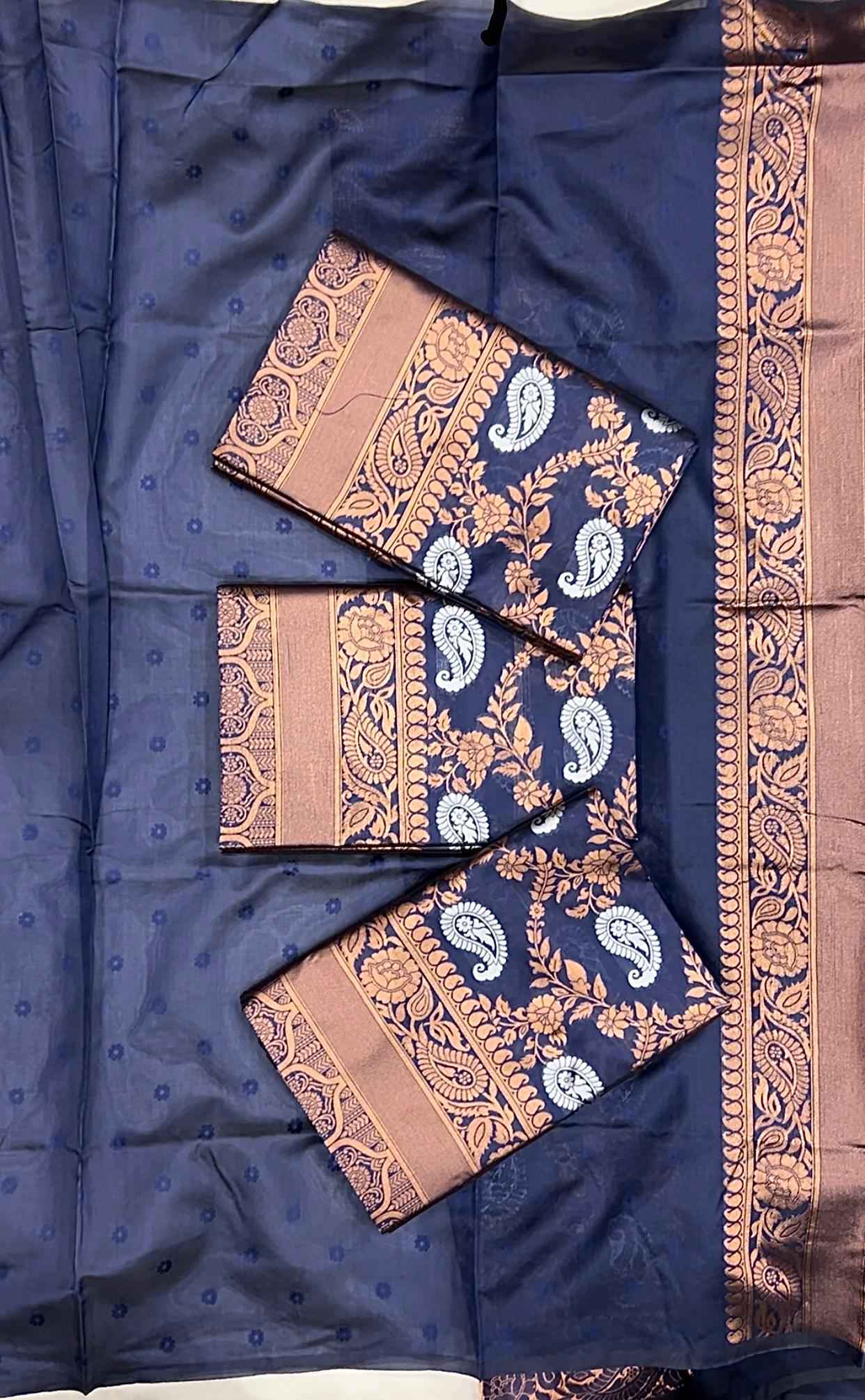 SOFT SILK RICH PALLU AND JACQUARD WORK SAREE CODE 192 AT WHOLESALE PRICE