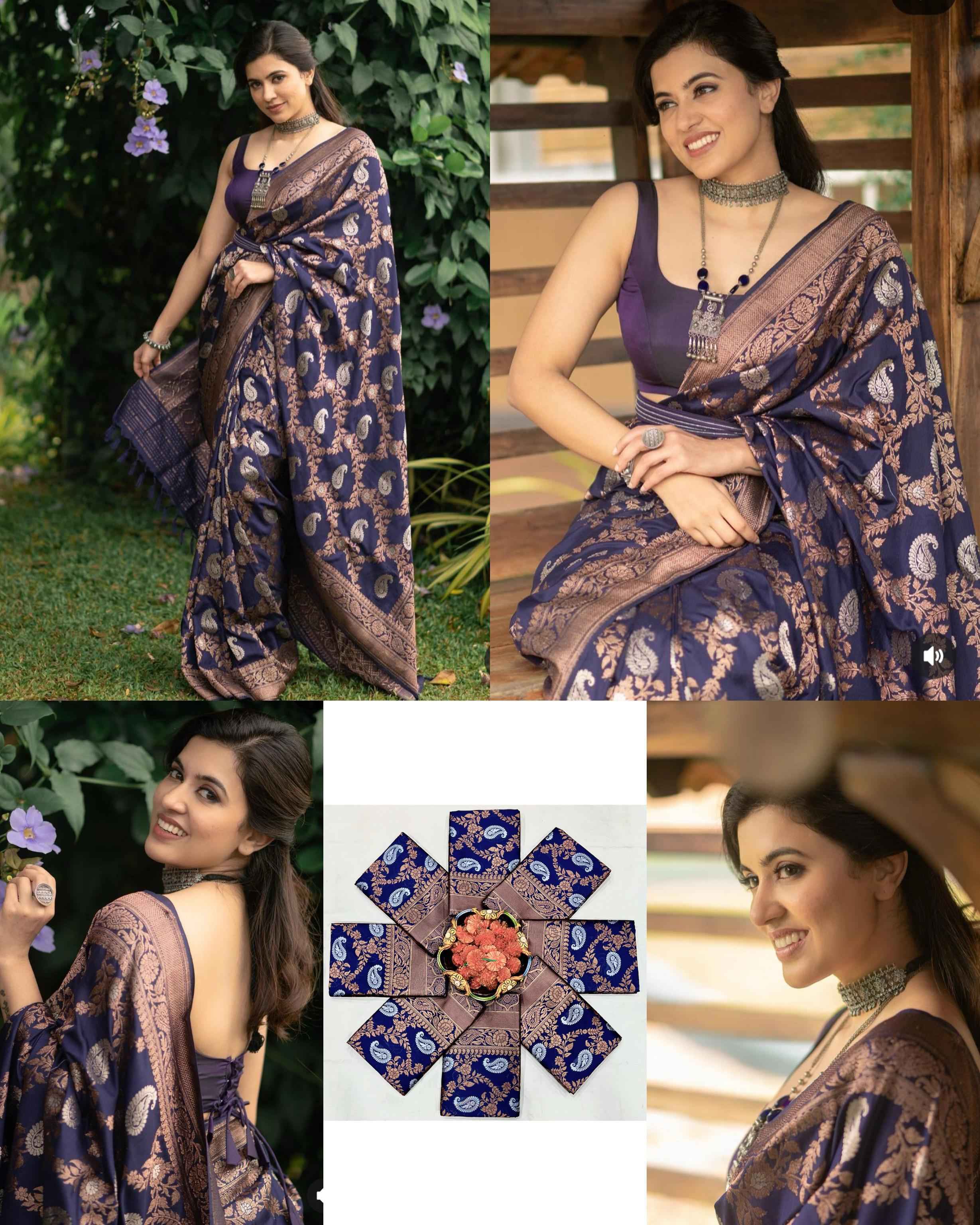 SOFT SILK RICH PALLU AND JACQUARD WORK SAREE CODE 192 AT WHOLESALE PRICE