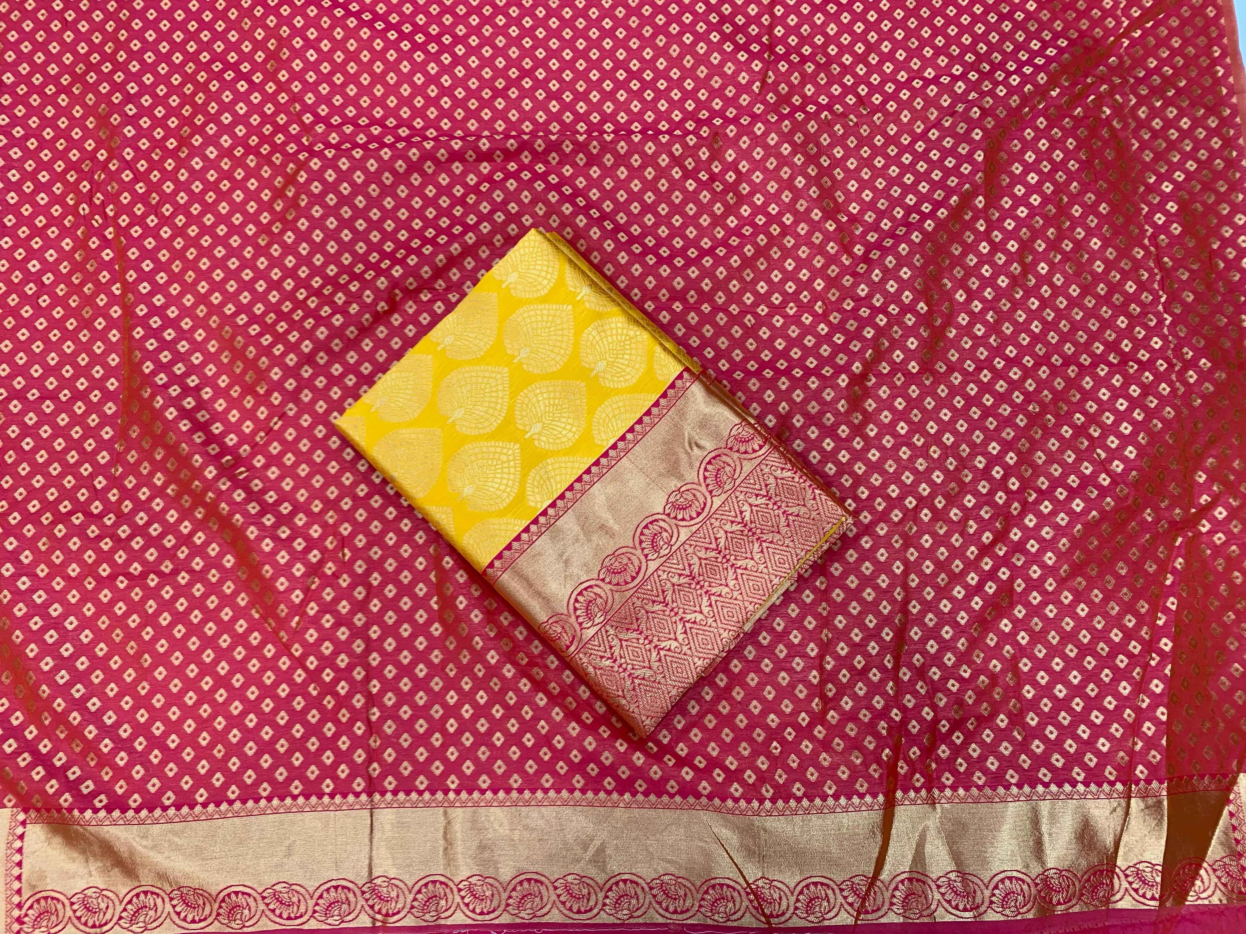 SOFT SILK RICH PALLU AND JACQUARD WORK SAREE CODE 3050 AT WHOLESALE PRICE