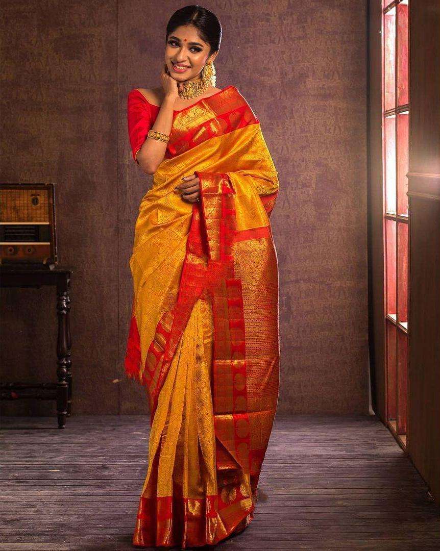 SOFT SILK RICH PALLU AND JACQUARD WORK SAREE CODE 5021 AT WHOLESALE PRICE