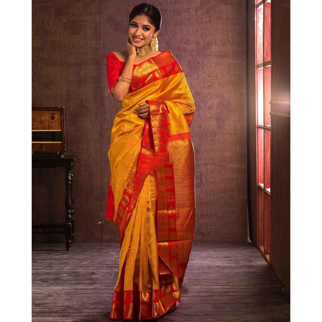 SOFT SILK RICH PALLU AND JACQUARD WORK SAREE CODE 5021 AT WHOLESALE PRICE