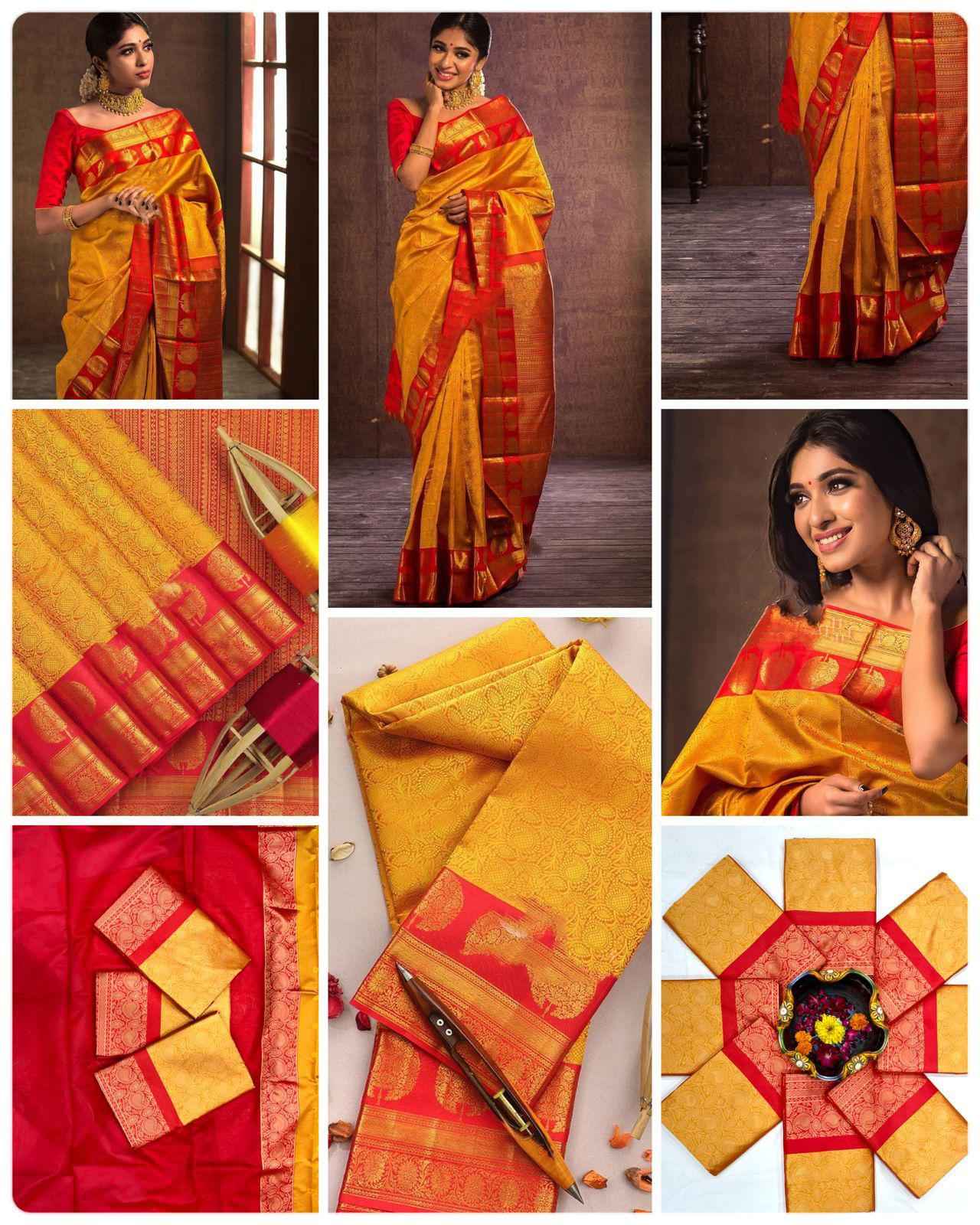 SOFT SILK RICH PALLU AND JACQUARD WORK SAREE CODE 5021 AT WHOLESALE PRICE