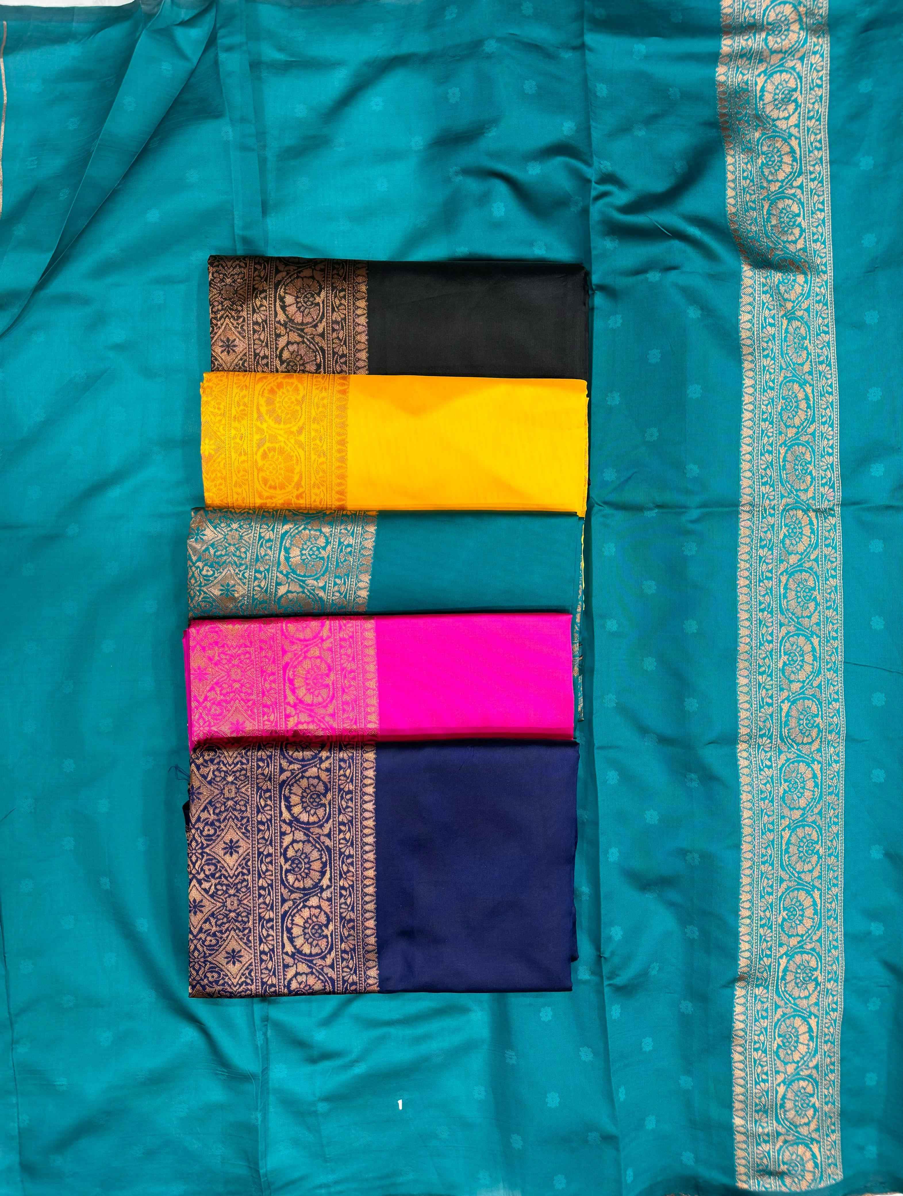 SOFT SILK RICH PALLU & JACQUARD WORK SAREE CODE 6009 AT WHOLESALE PRICE