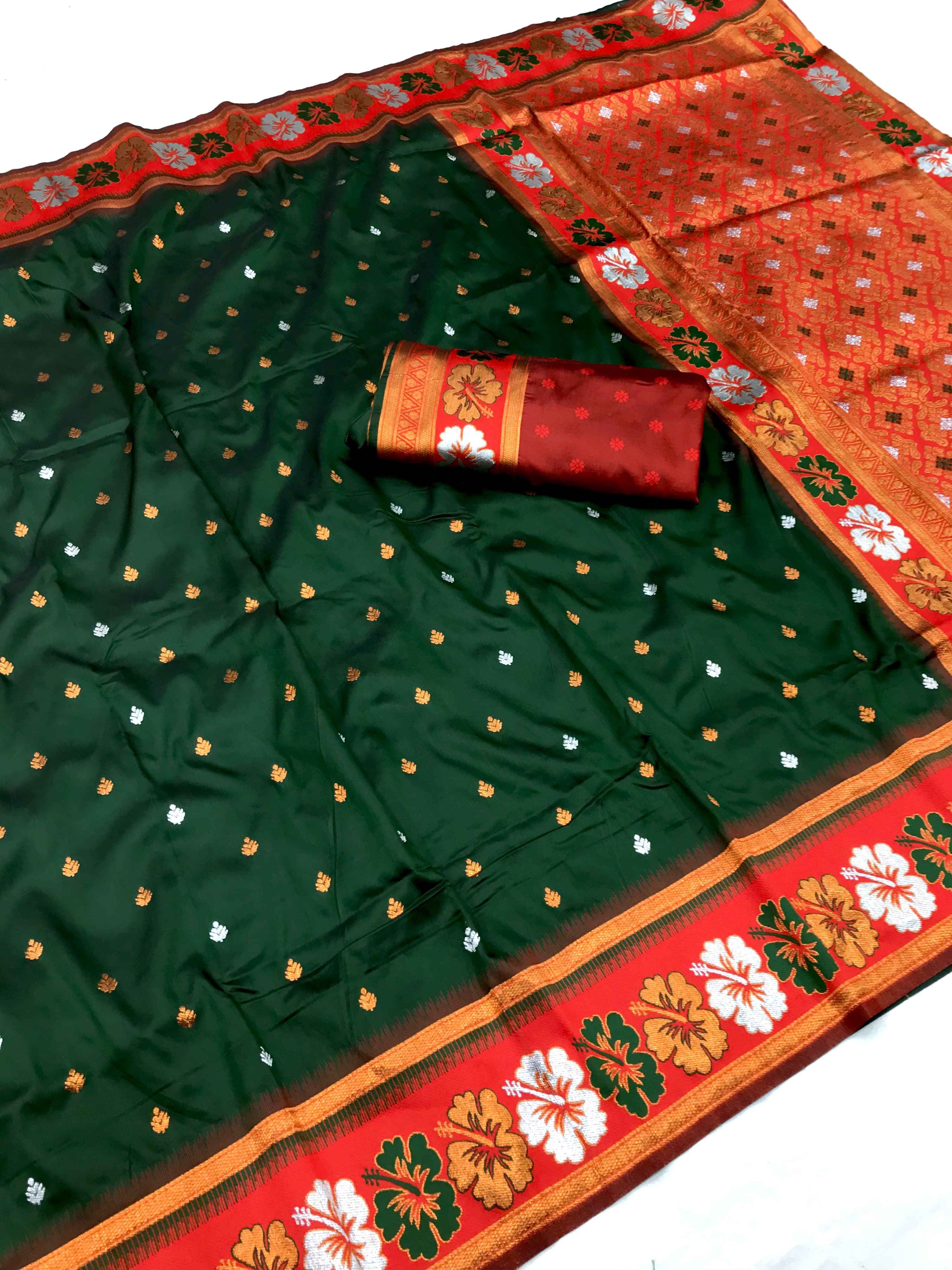 SOFT SILK WITH MEENAKARI WEAVES SAREES AT WHOLESALE PRICE