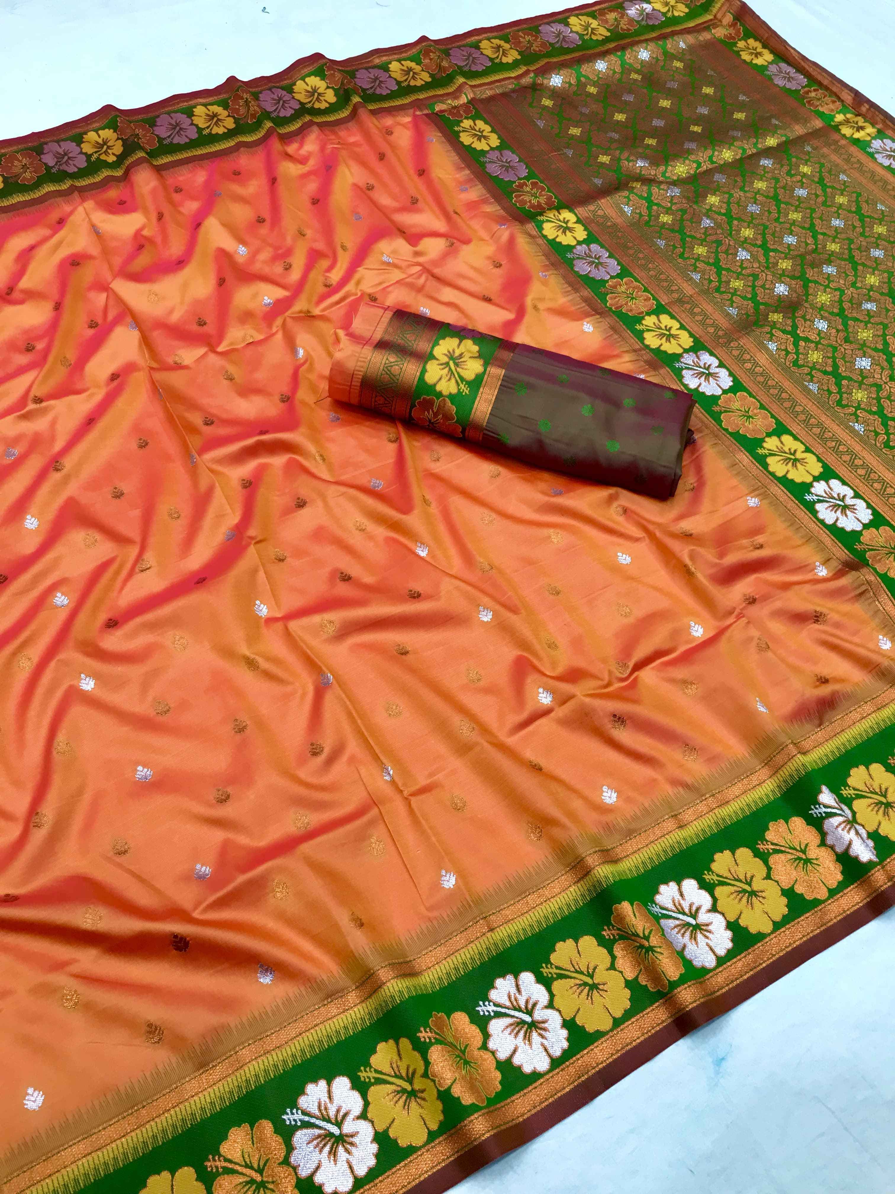 SOFT SILK WITH MEENAKARI WEAVES SAREES AT WHOLESALE PRICE