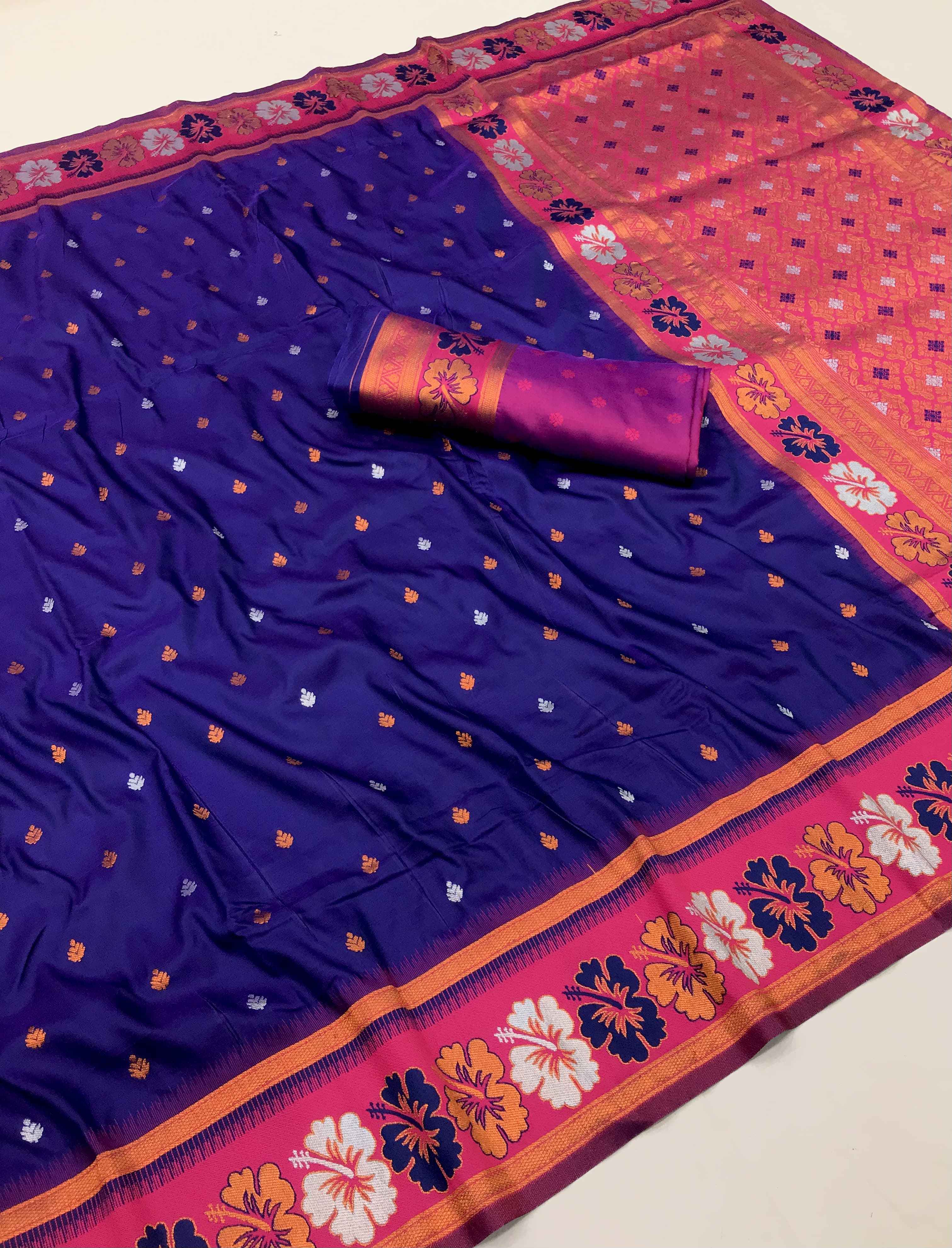 SOFT SILK WITH MEENAKARI WEAVES SAREES AT WHOLESALE PRICE