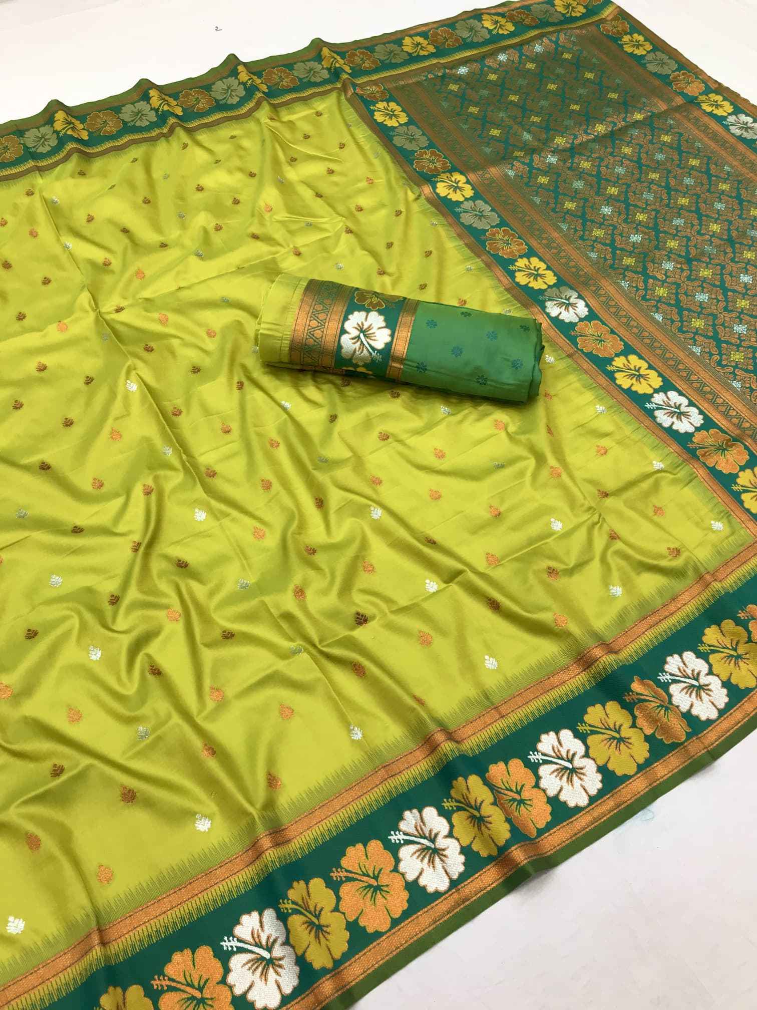 SOFT SILK WITH MEENAKARI WEAVES SAREES AT WHOLESALE PRICE