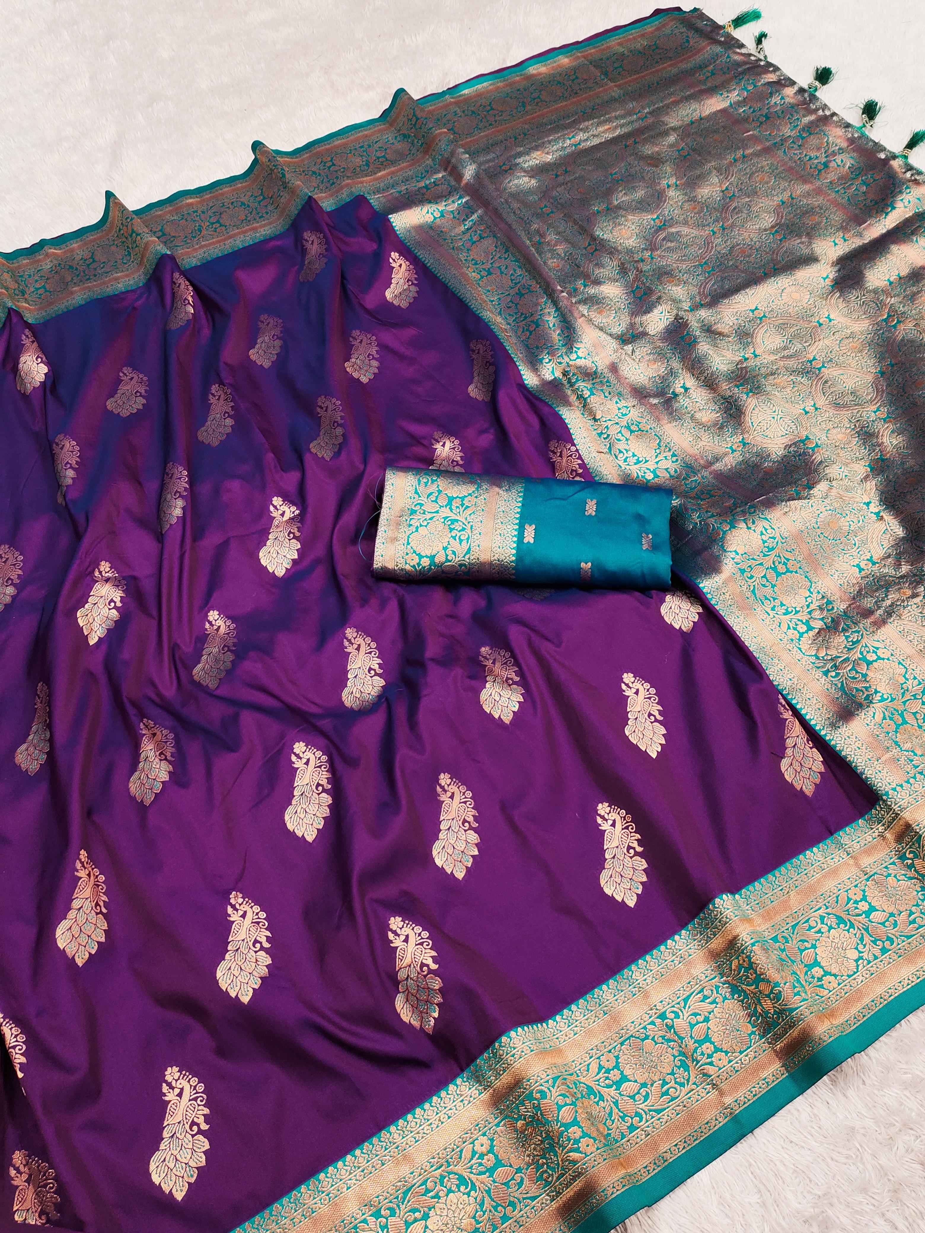 SOFT SILK ZARI WEAVING RICH PALLU SAREE AT WHOLESALE PRICE