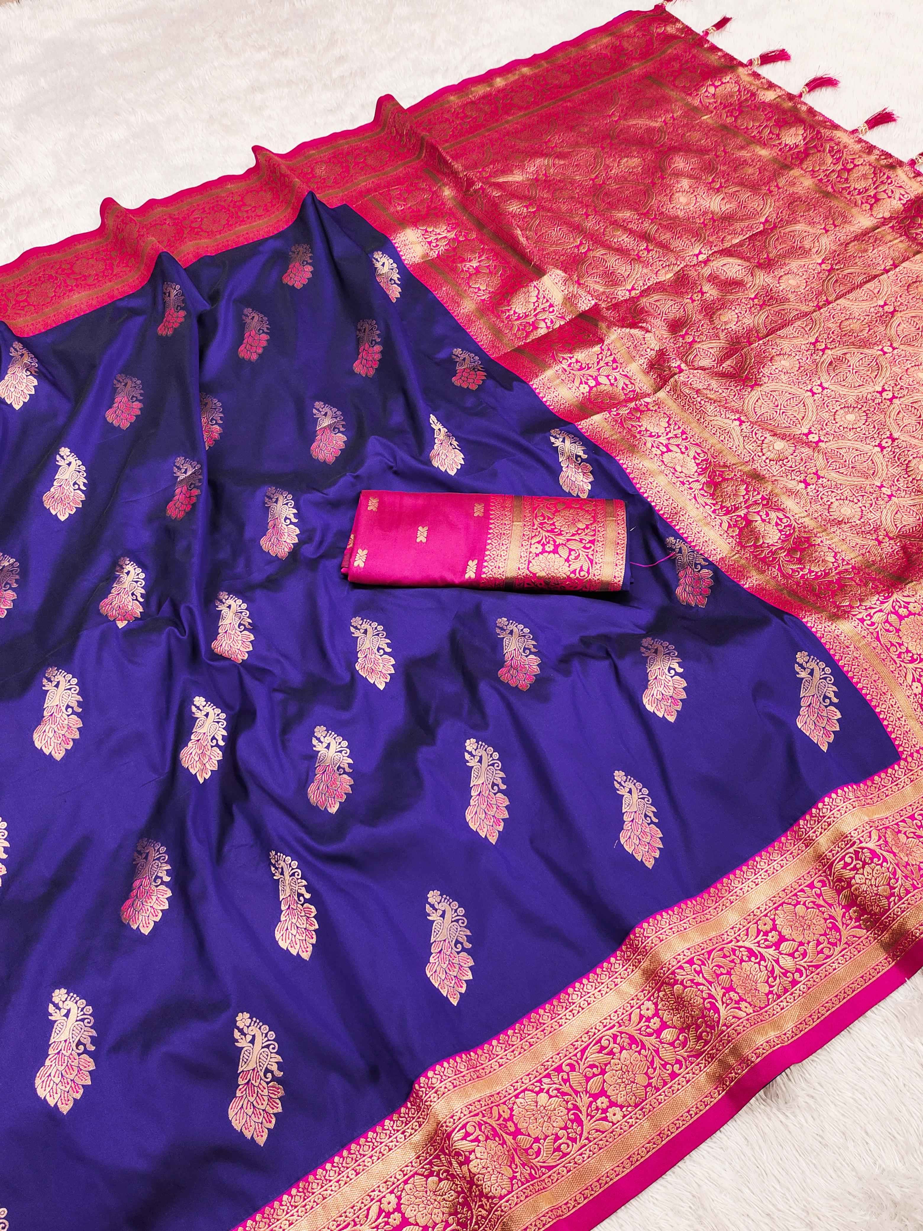 SOFT SILK ZARI WEAVING RICH PALLU SAREE AT WHOLESALE PRICE
